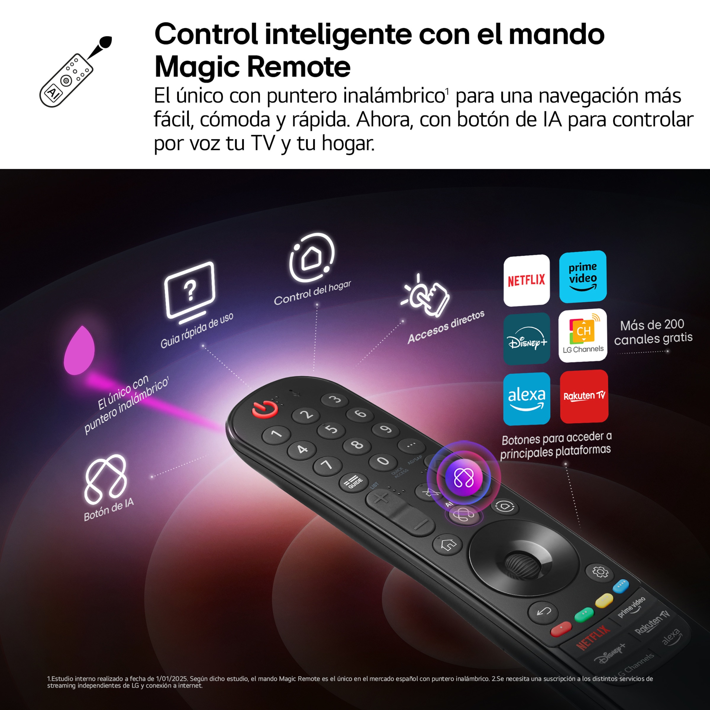 TV OLED evo AI G5 164cm (65") LG OLED65G55LW, Smart TV 4K, soporte pared incluido Negro-13