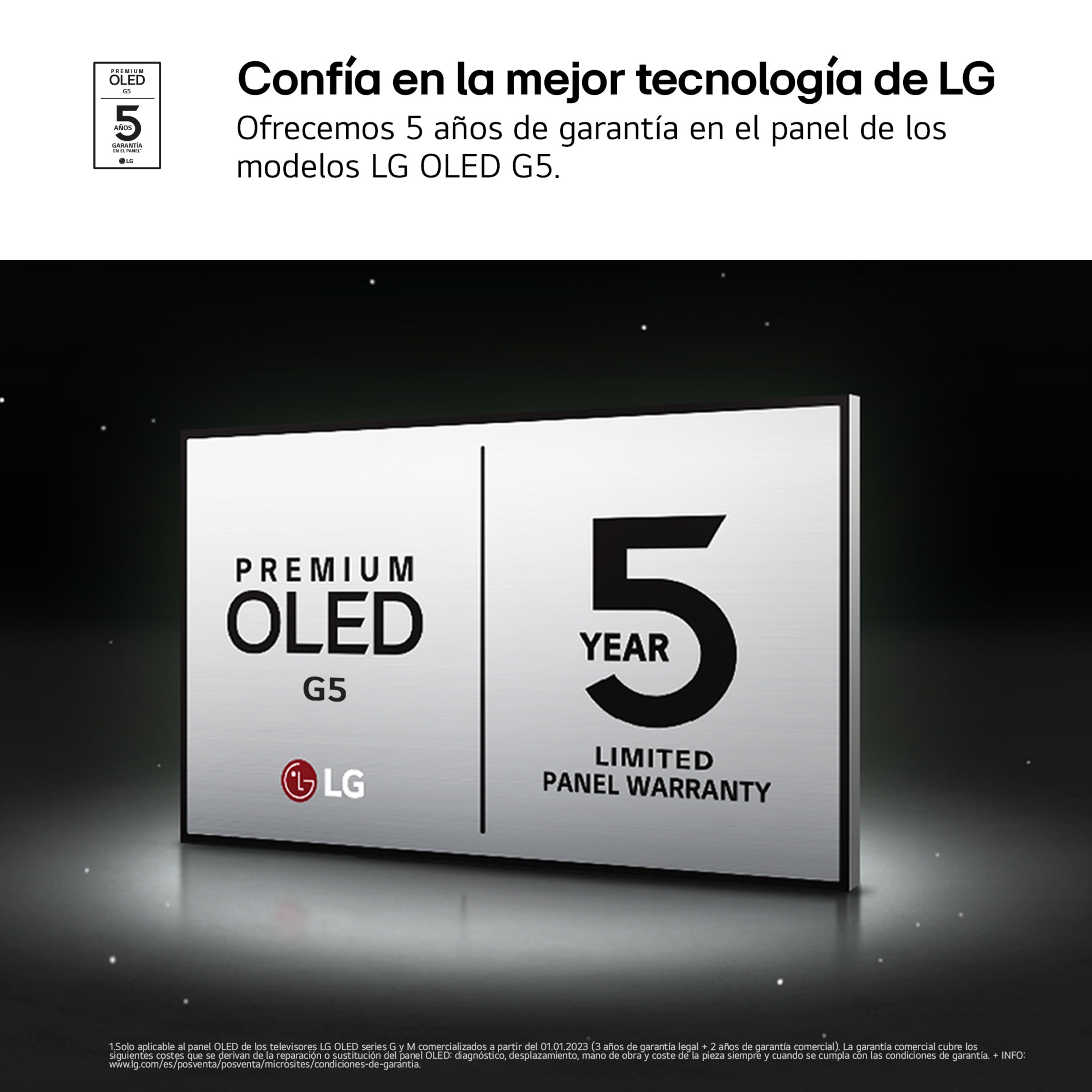 TV OLED evo AI G5 164cm (65") LG OLED65G55LW, Smart TV 4K, soporte pared incluido Negro-16