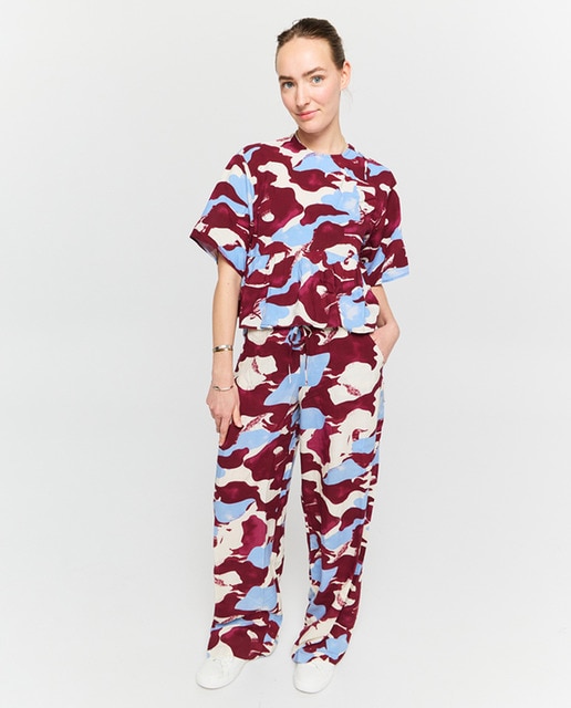 Imagen 0 de Pantalones estampados de mujer regular fit