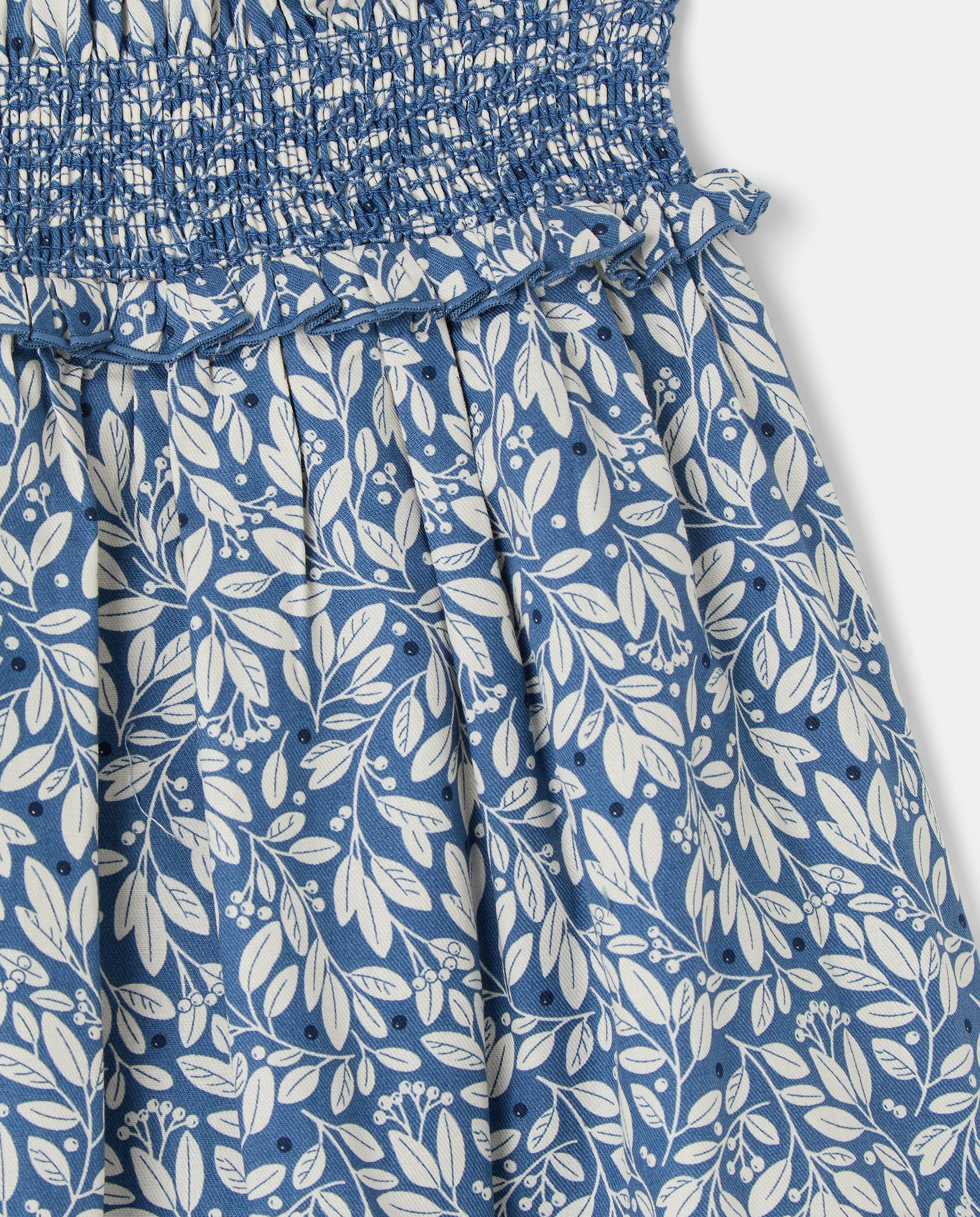 Saia com All Over Print Bicolor Azul-5