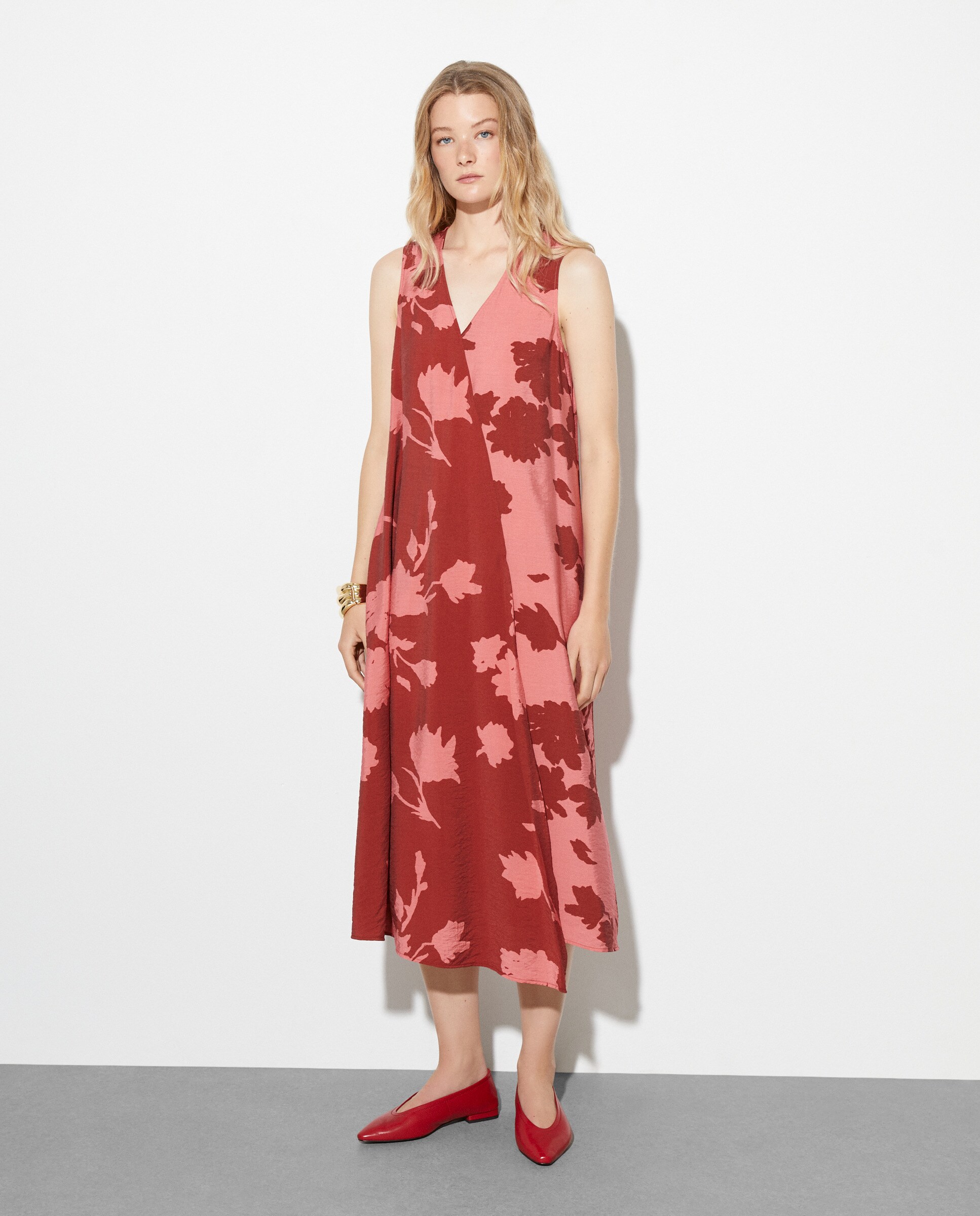 Felicity Vestido Midi Corsé Sin Mangas