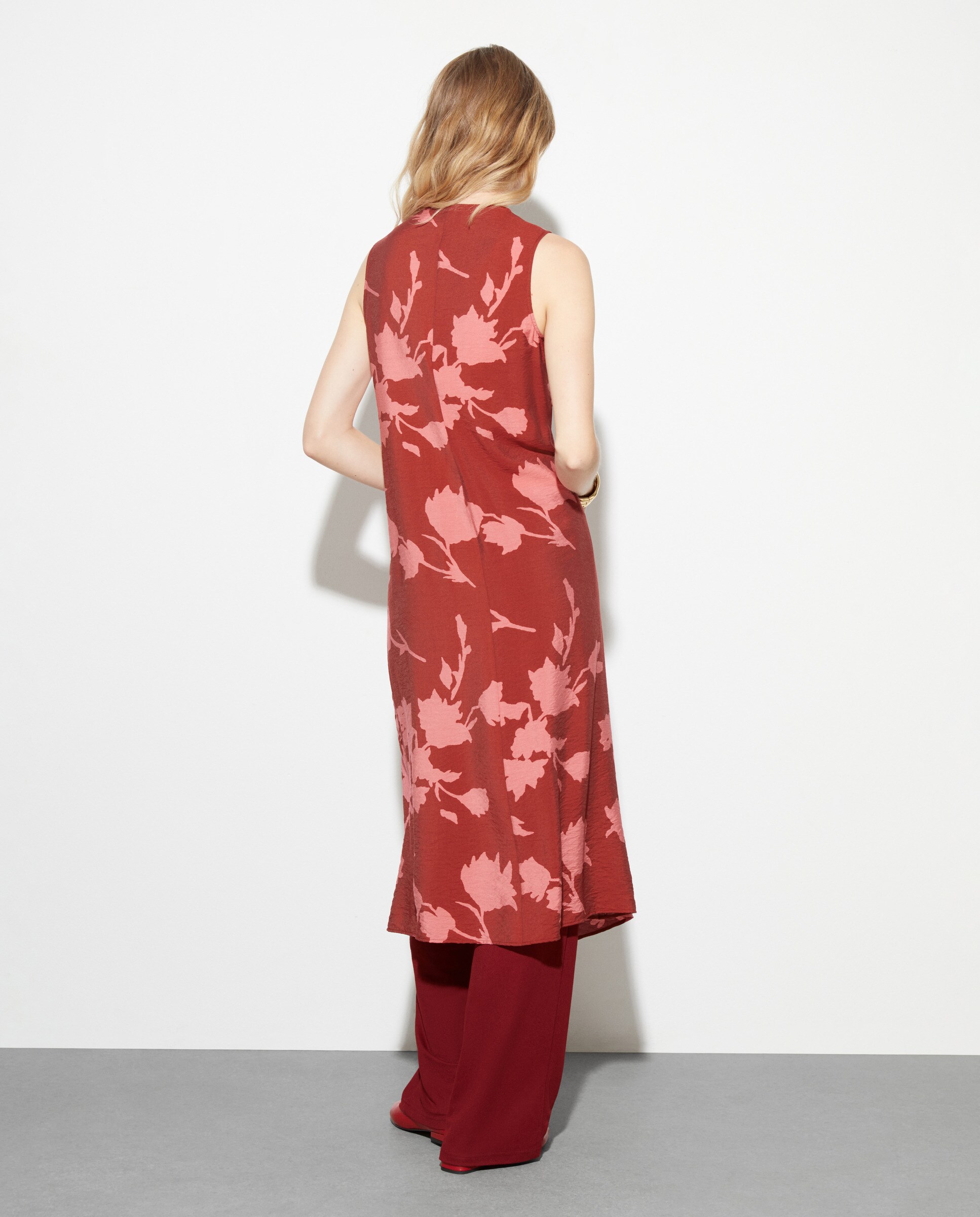 Mary Vestido Midi A-Line Sin Mangas