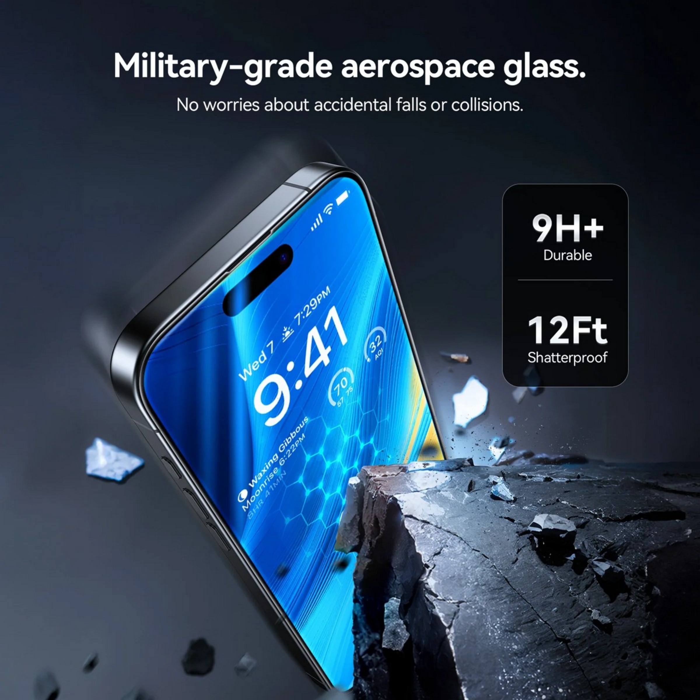 Película de Vidro Privacy Torras para iPhone 16 Pro Max 5
