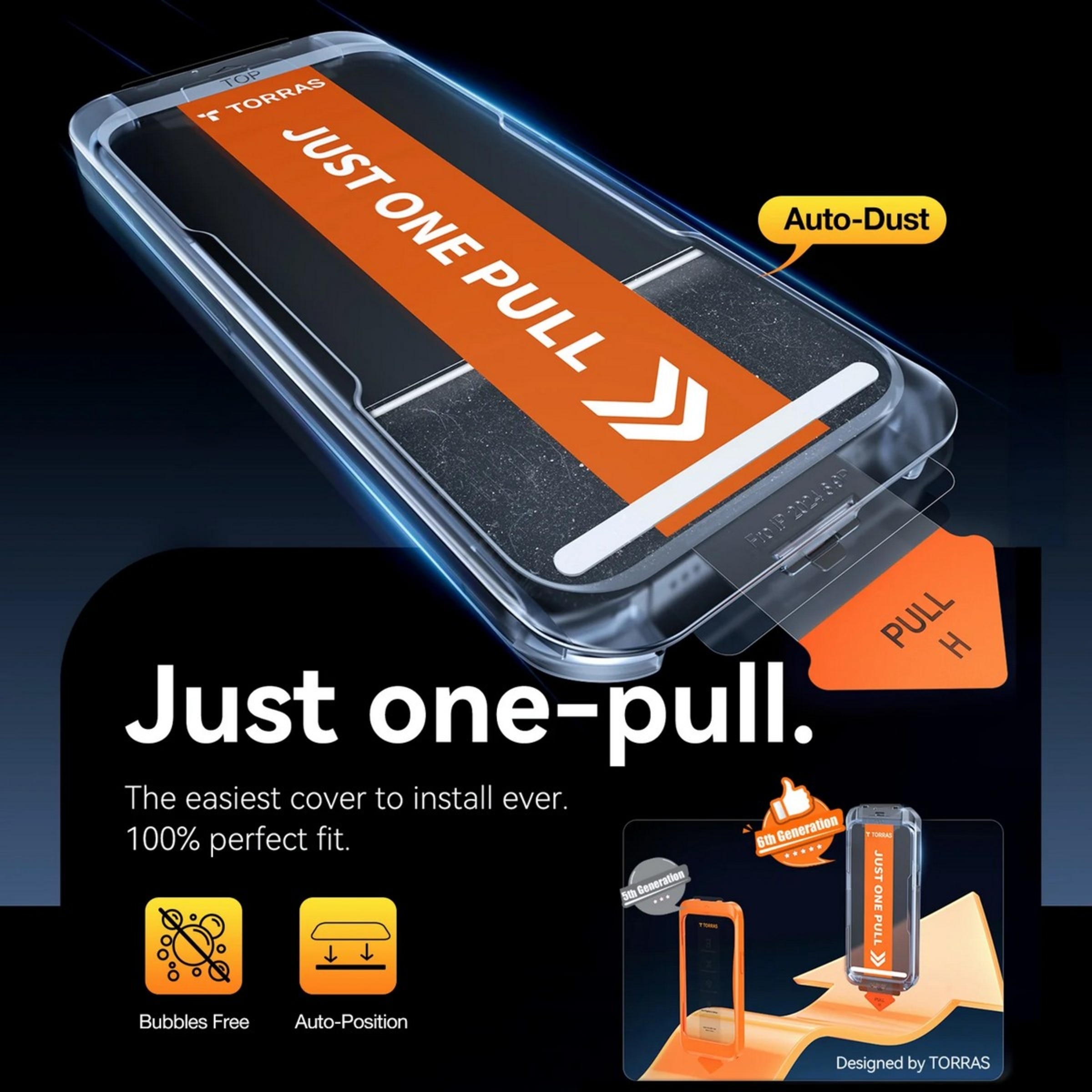 Película de Vidro Privacy Torras para iPhone 16 Pro Max 6