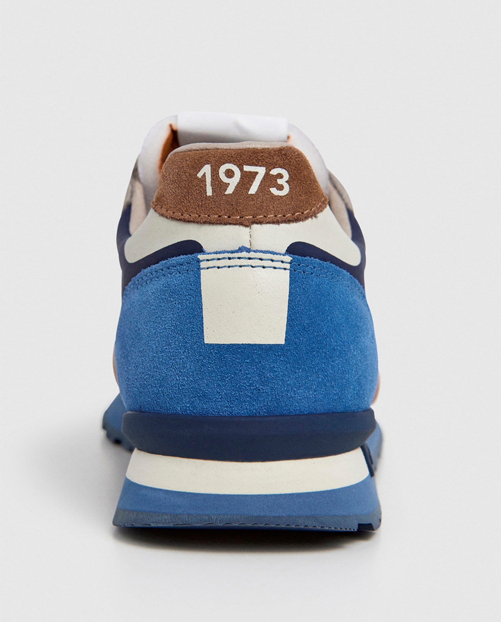 Sapatilhas Brit Prints em Combinação de Material e Cor Azul-marinho-10