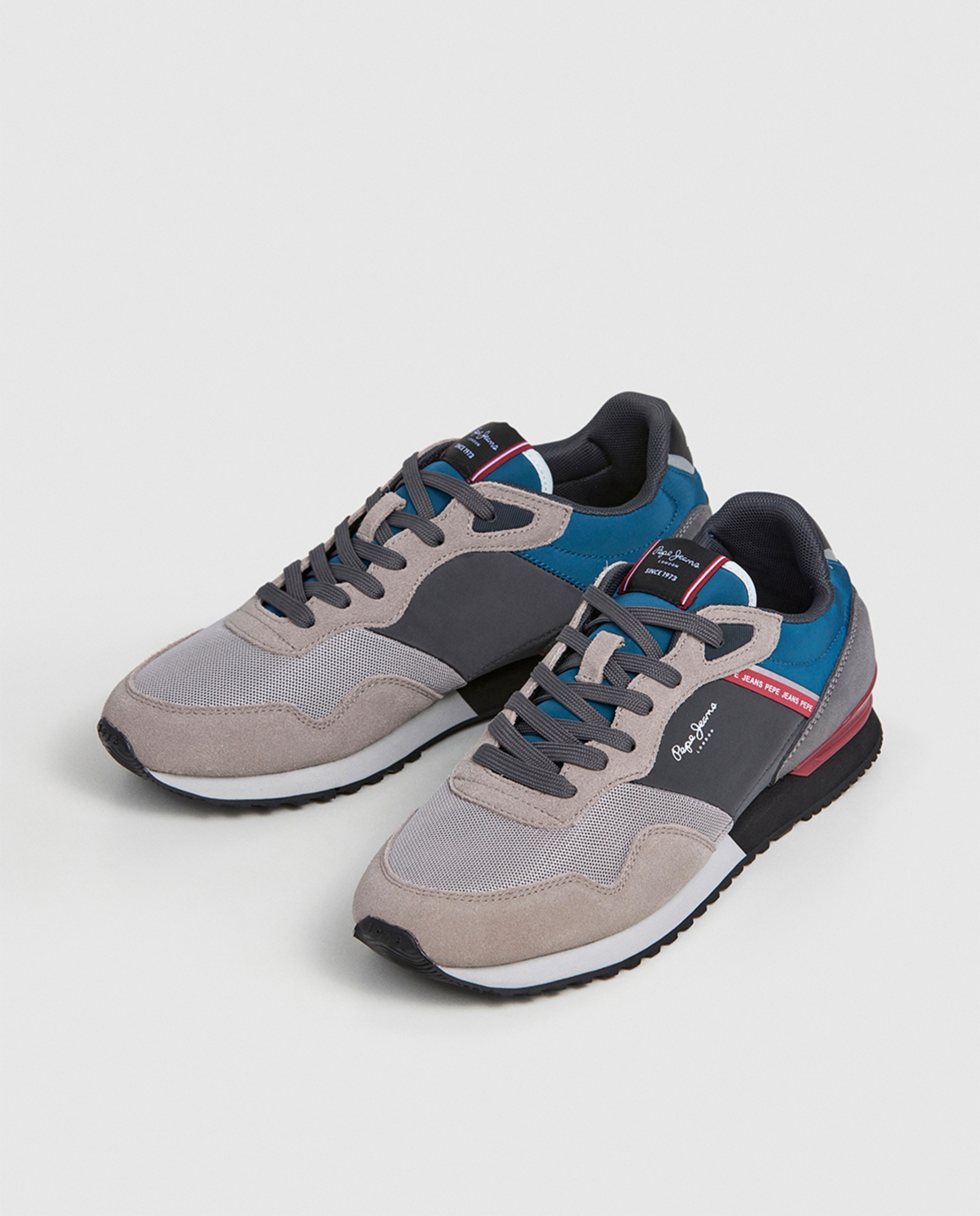 Sapatilhas London Brick em Combinação de Cores - Azul-Marinho/Cinzento/Azul-Escuro Multicolor-9