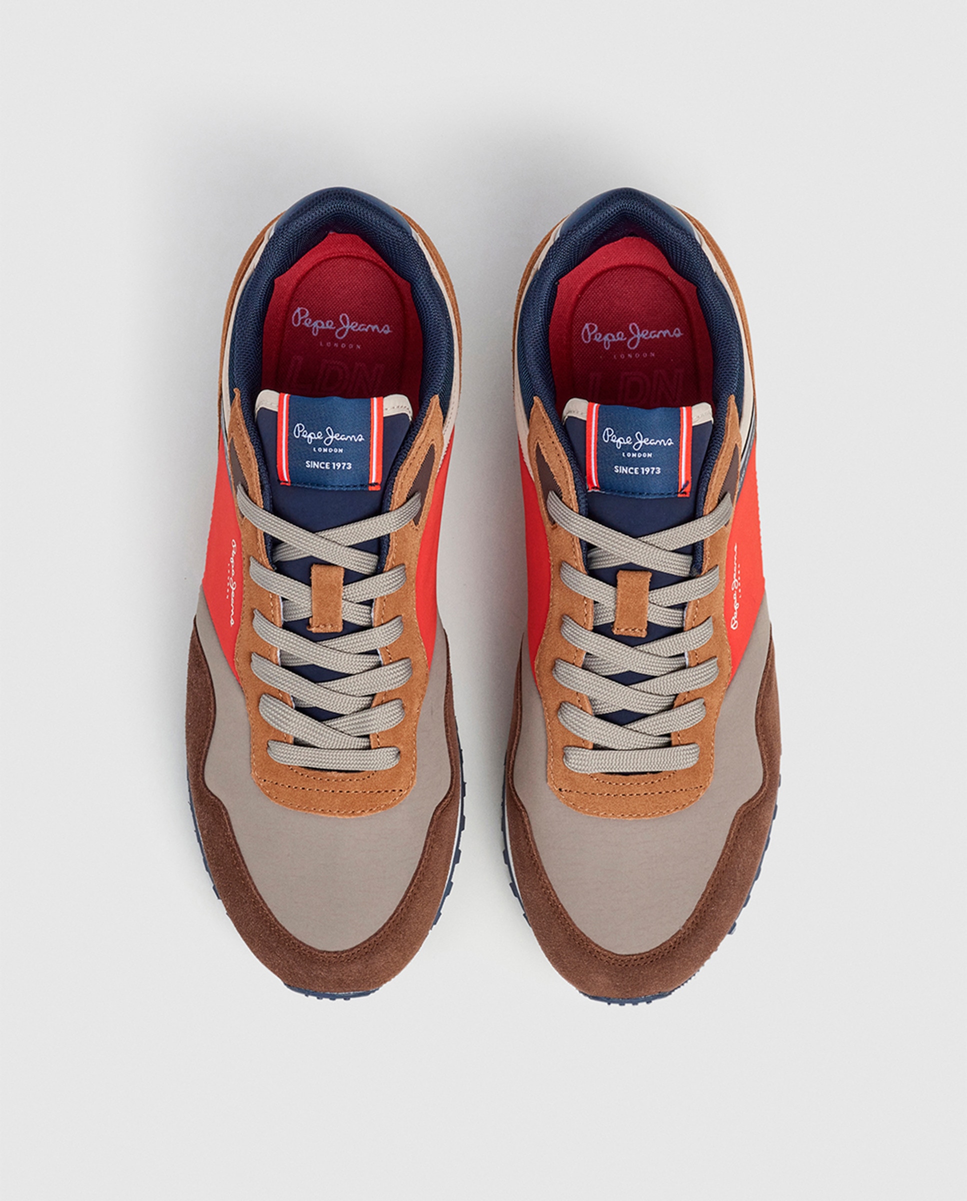 Sapatilhas London Mood em Combinação de Material e Cor Multicolor-8