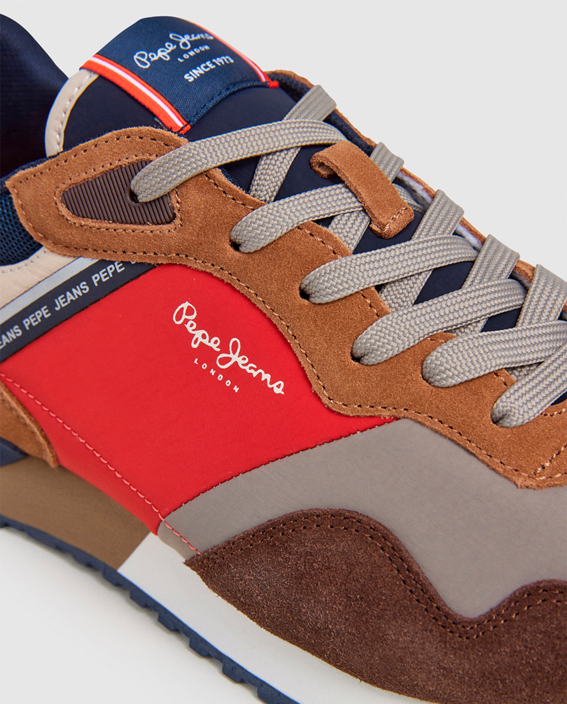 Sapatilhas London Mood em Combinação de Material e Cor Multicolor-11