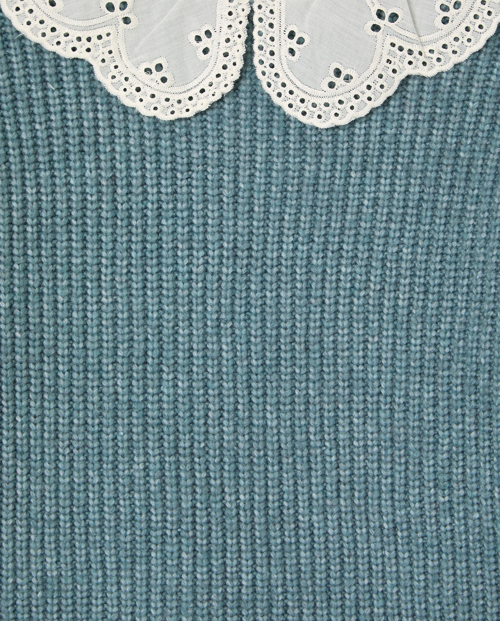 Jersey niña cuello Blusa niña Verde-3