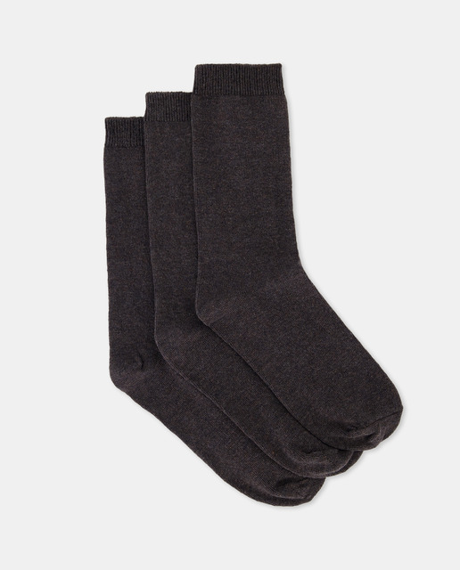 Imagem 0 de Pack de 3 Pares de Meias Lisas