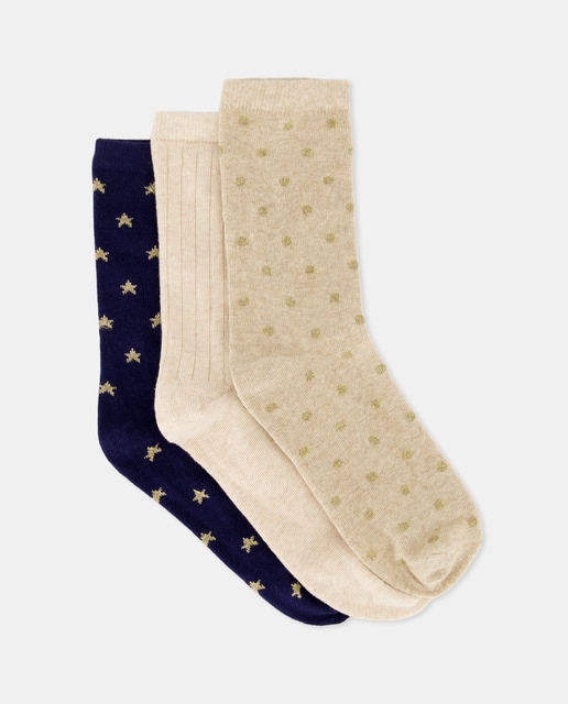 Imagen 0 de Pack de 3 calcetines con fantasía de niña