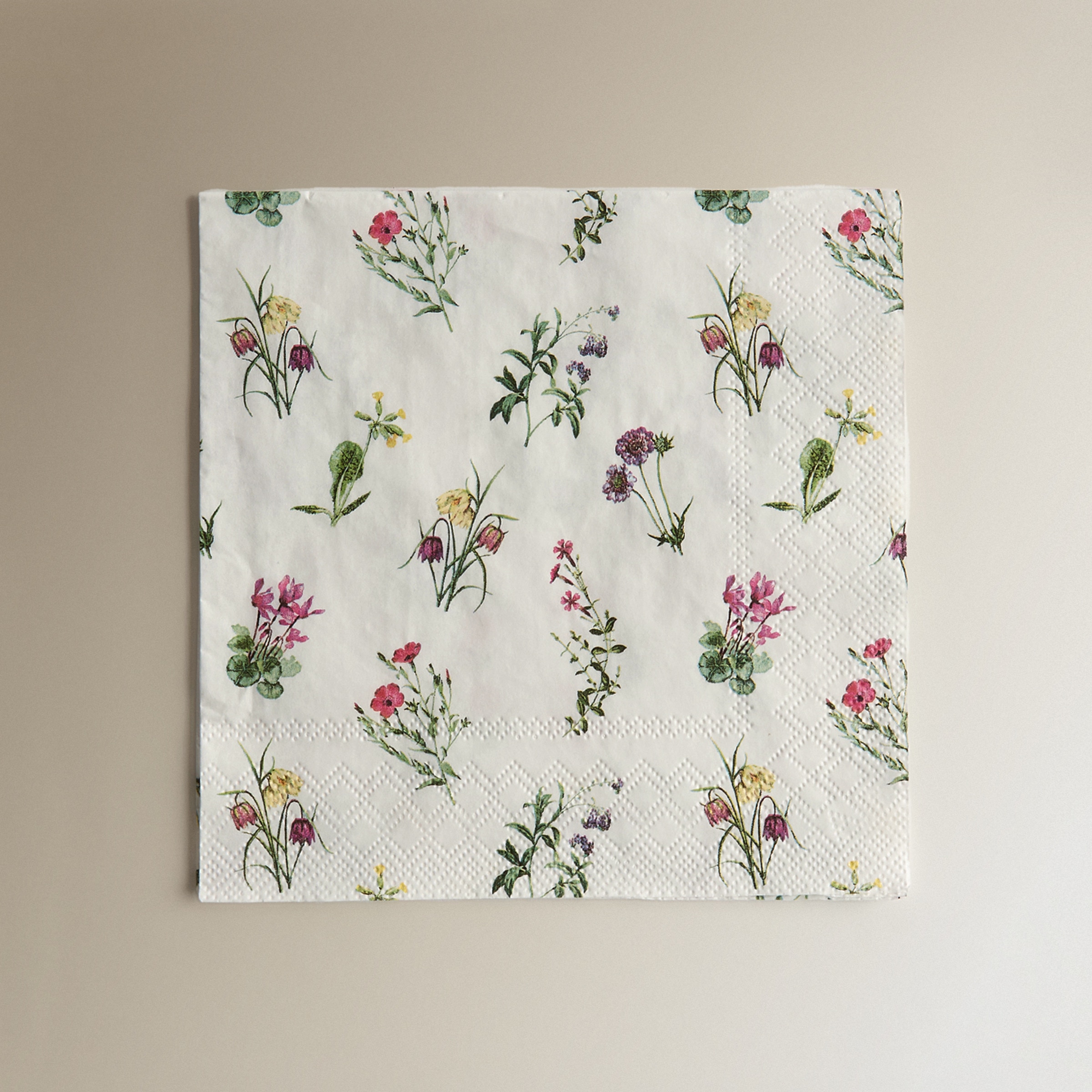 Pack de 20 servilletas de papel Flowers Basics El Corte Inglés Multicolor-1