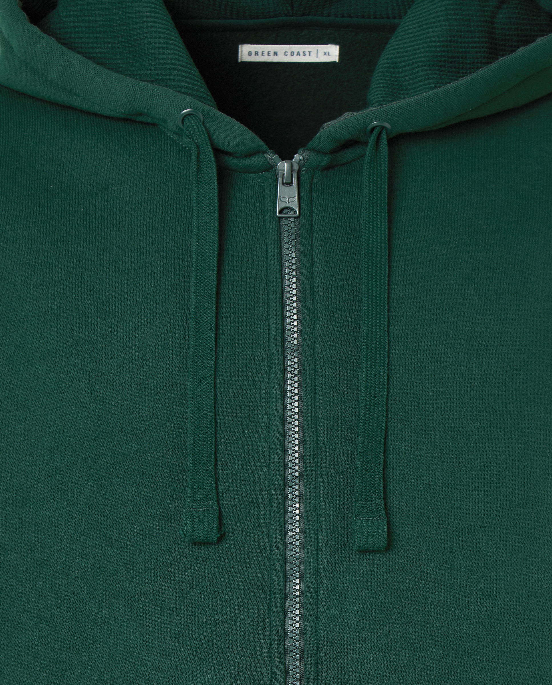 Sweatshirt Aberta com Capuz e Fecho de Correr Verde Bilhar-5