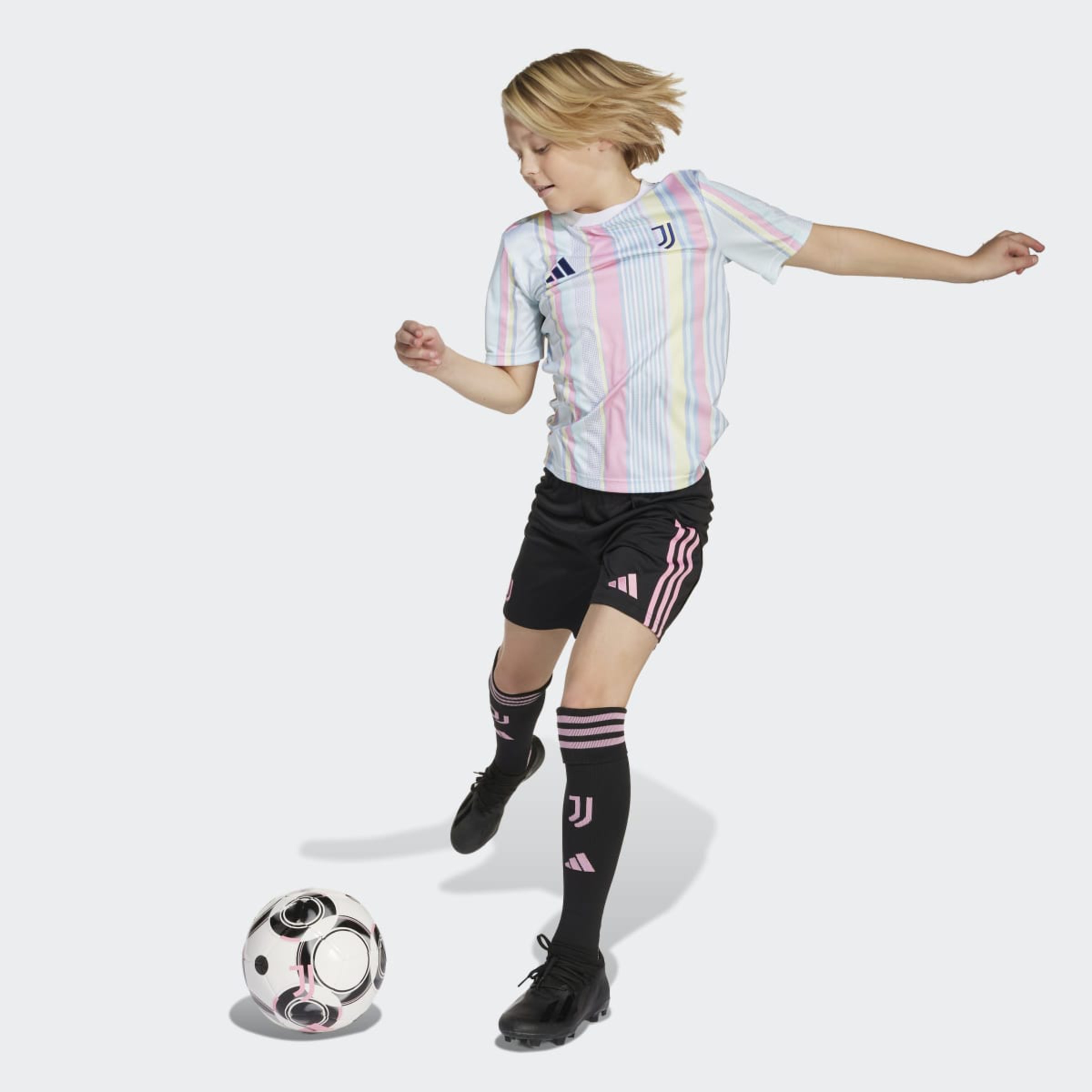 T-shirt de Criança Juventus FC 2025-2026 Aquecimento Branco-5