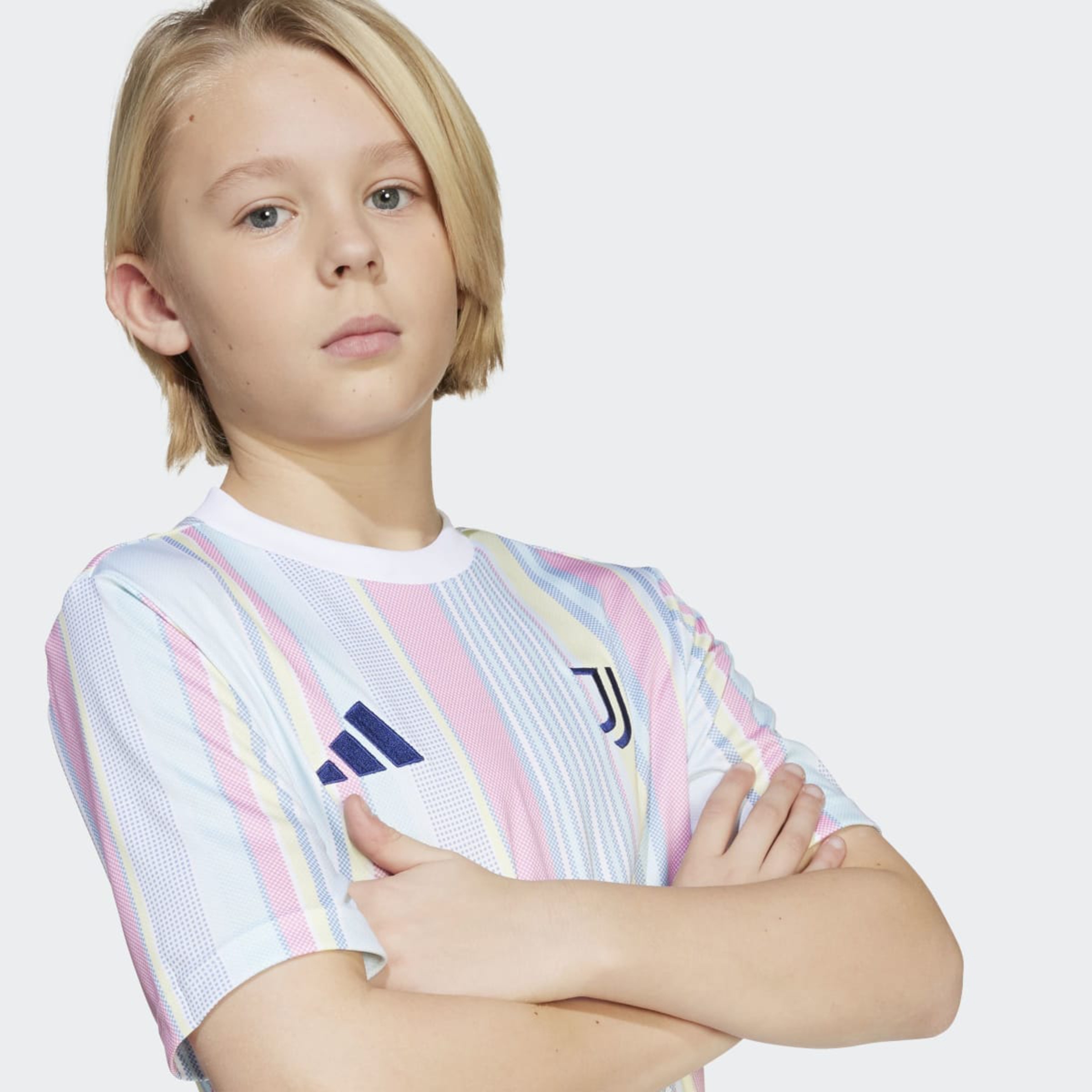 T-shirt de Criança Juventus FC 2025-2026 Aquecimento Branco-4