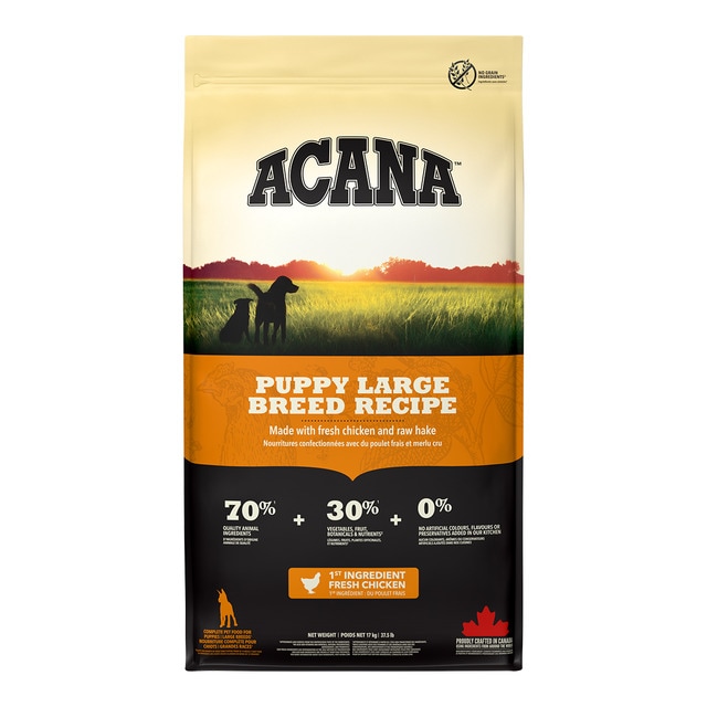 Imagen 0 de Pienso para perro Cachorro de raza grande sabor pollo Acana 17 kg