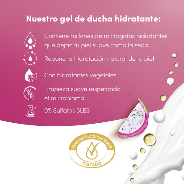 gel de ducha replenishing dragon fruit y coconut cream flask 400 ml