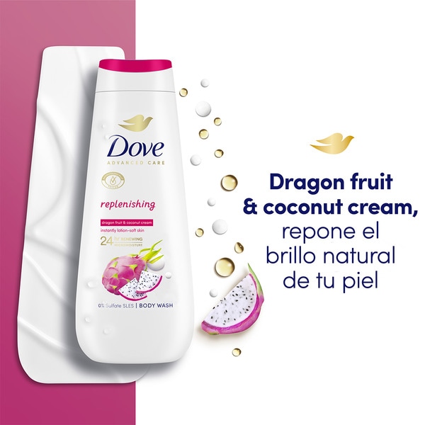 gel de ducha replenishing dragon fruit y coconut cream flask 400 ml