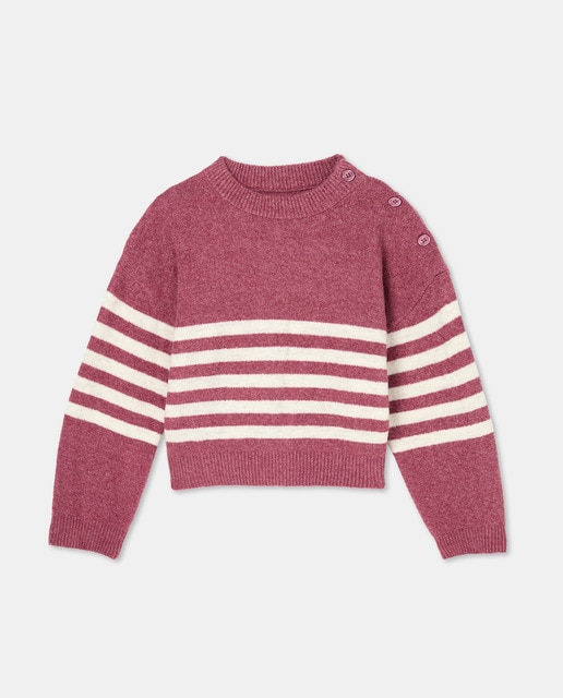 Imagem 0 de Camisola de Malha Básica às Riscas