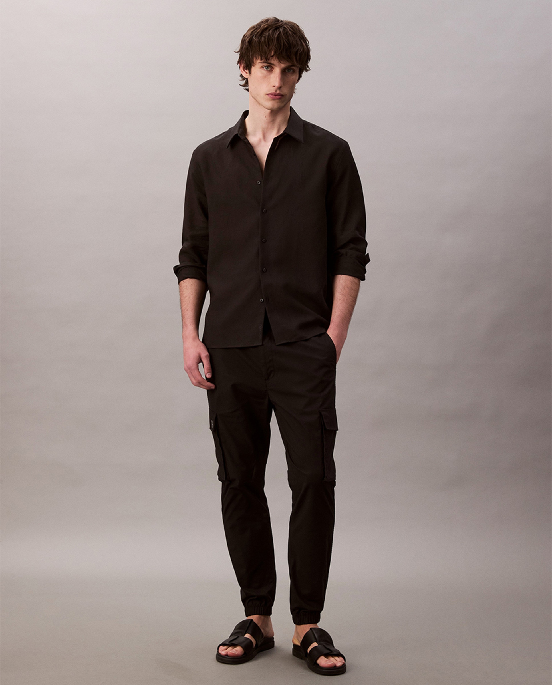Calças sportswear de homem Preto-1