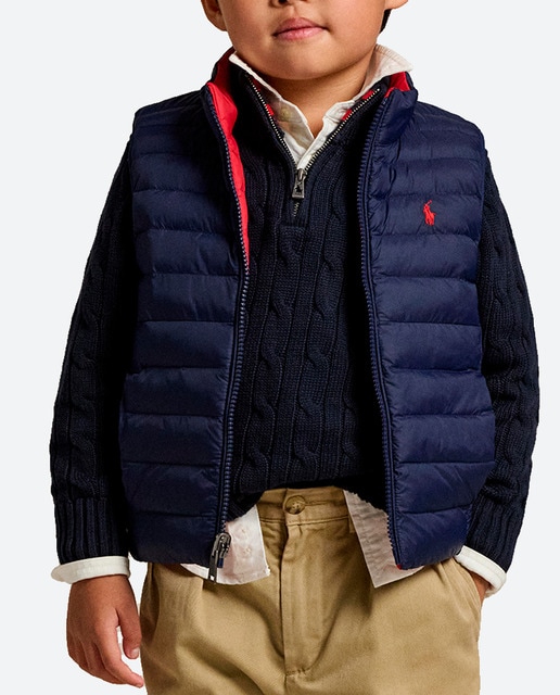 Imagen 0 de Chaleco de abrigo de niño fino reversible