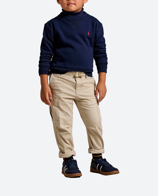 Imagen 0 de Pantalones cargo de niño de algodón en natural