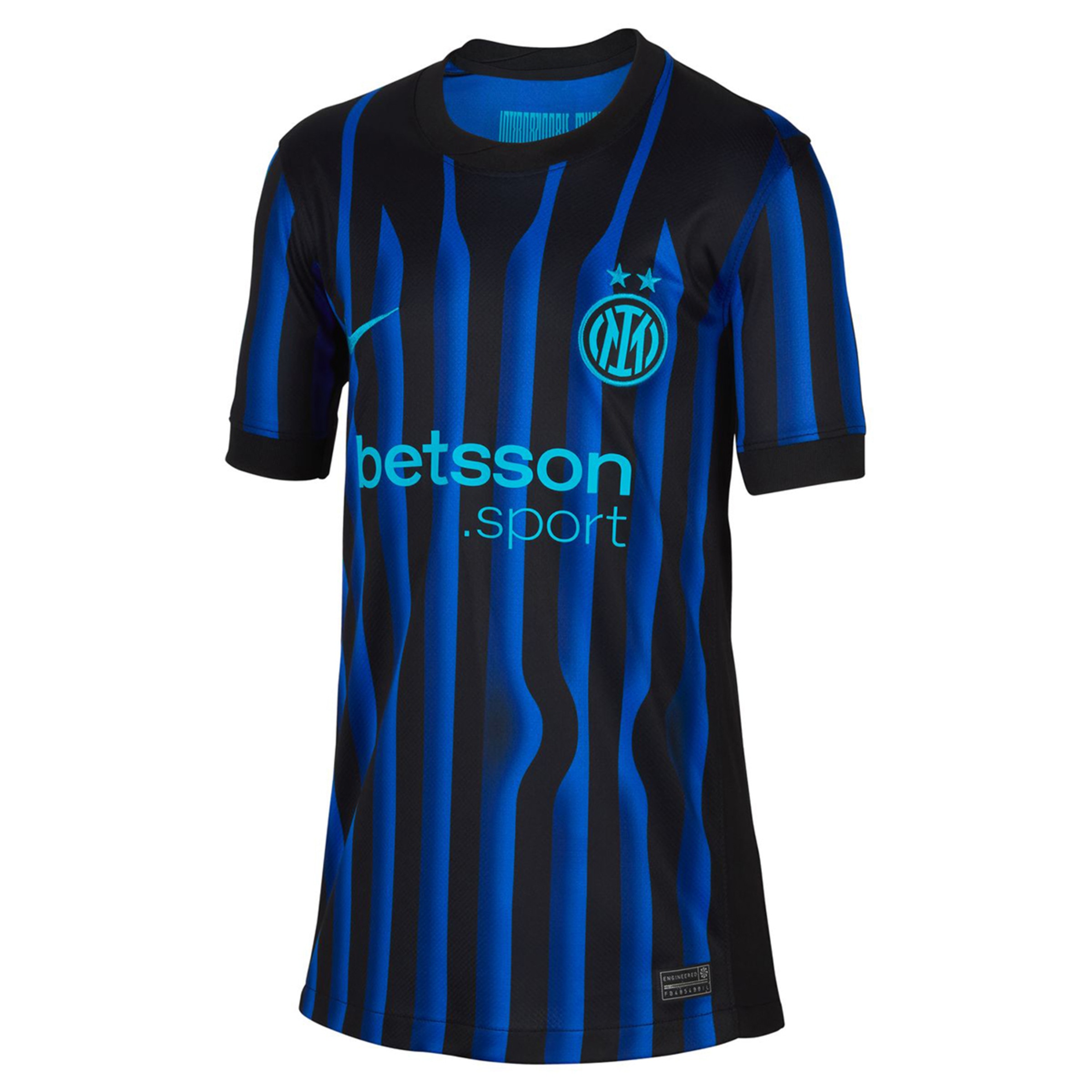 T-shirt de Criança 1.º Equipamento Inter Milan 2025-2026 Stadium Azul / Preto-8