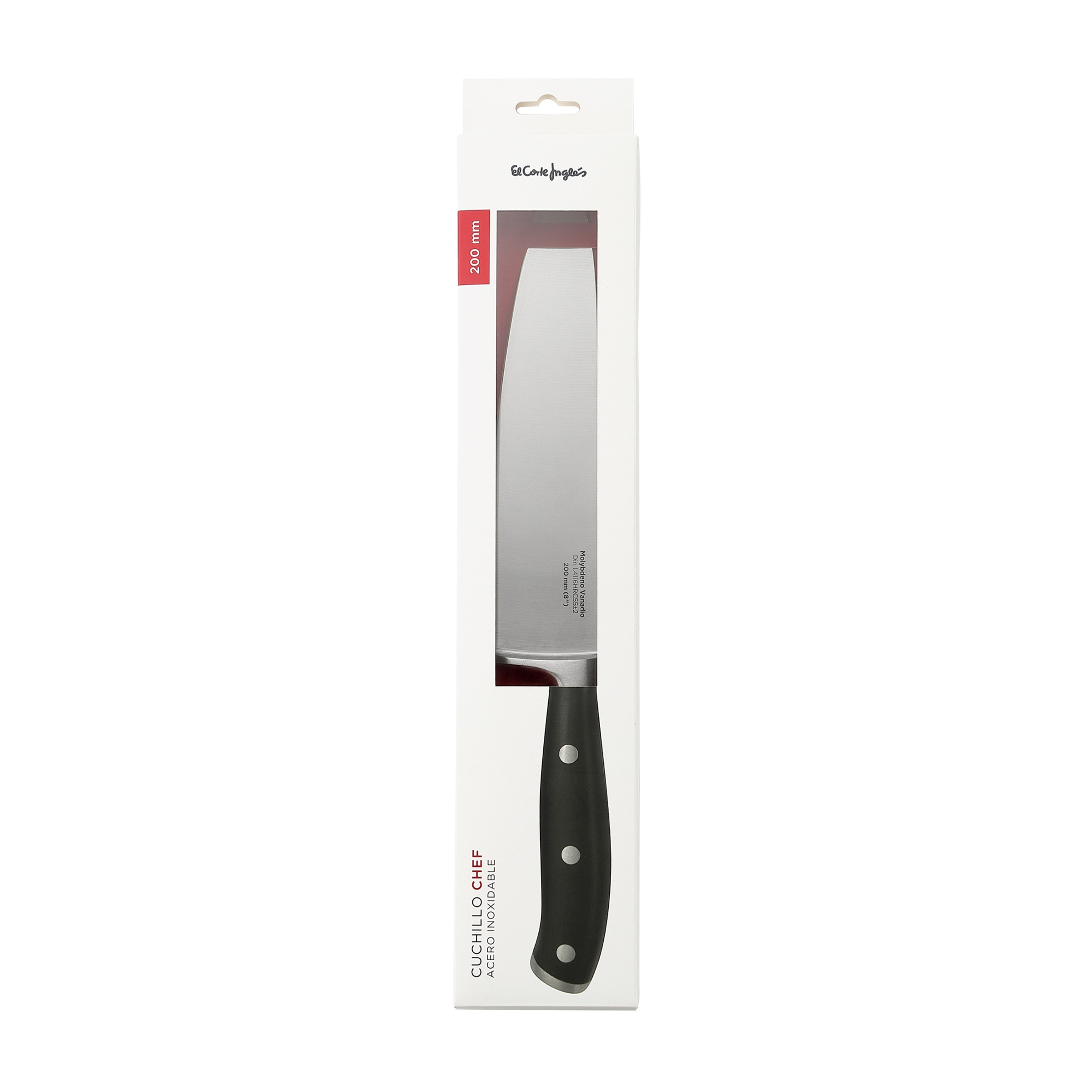 Cuchillo Chef Heroline El Corte Inglés Negro-5