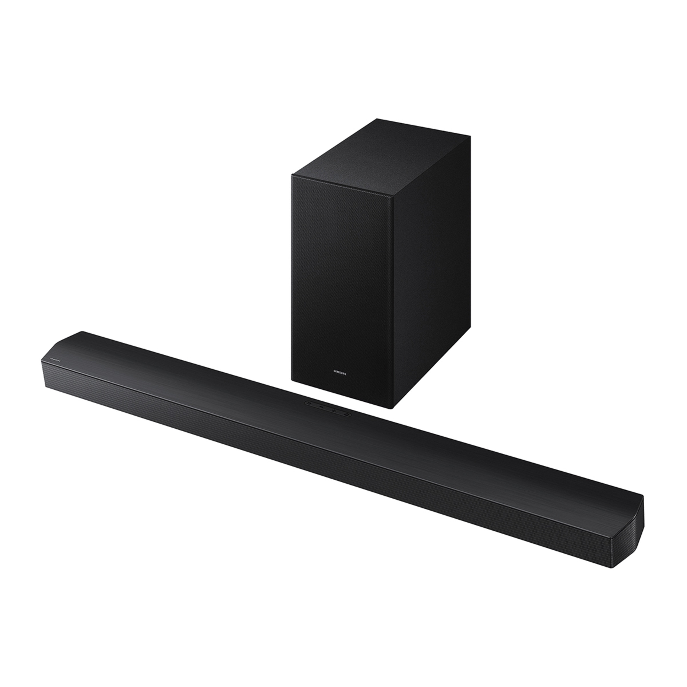 Barra de sonido Samsung HW-B750F, Dolby 5.1 y DTS Virtual:X, DTS 5.1 con 6 altavoces, Q-Symphony, 400W, Subwoofer inalámbrico 6.5" 250W Negro-1
