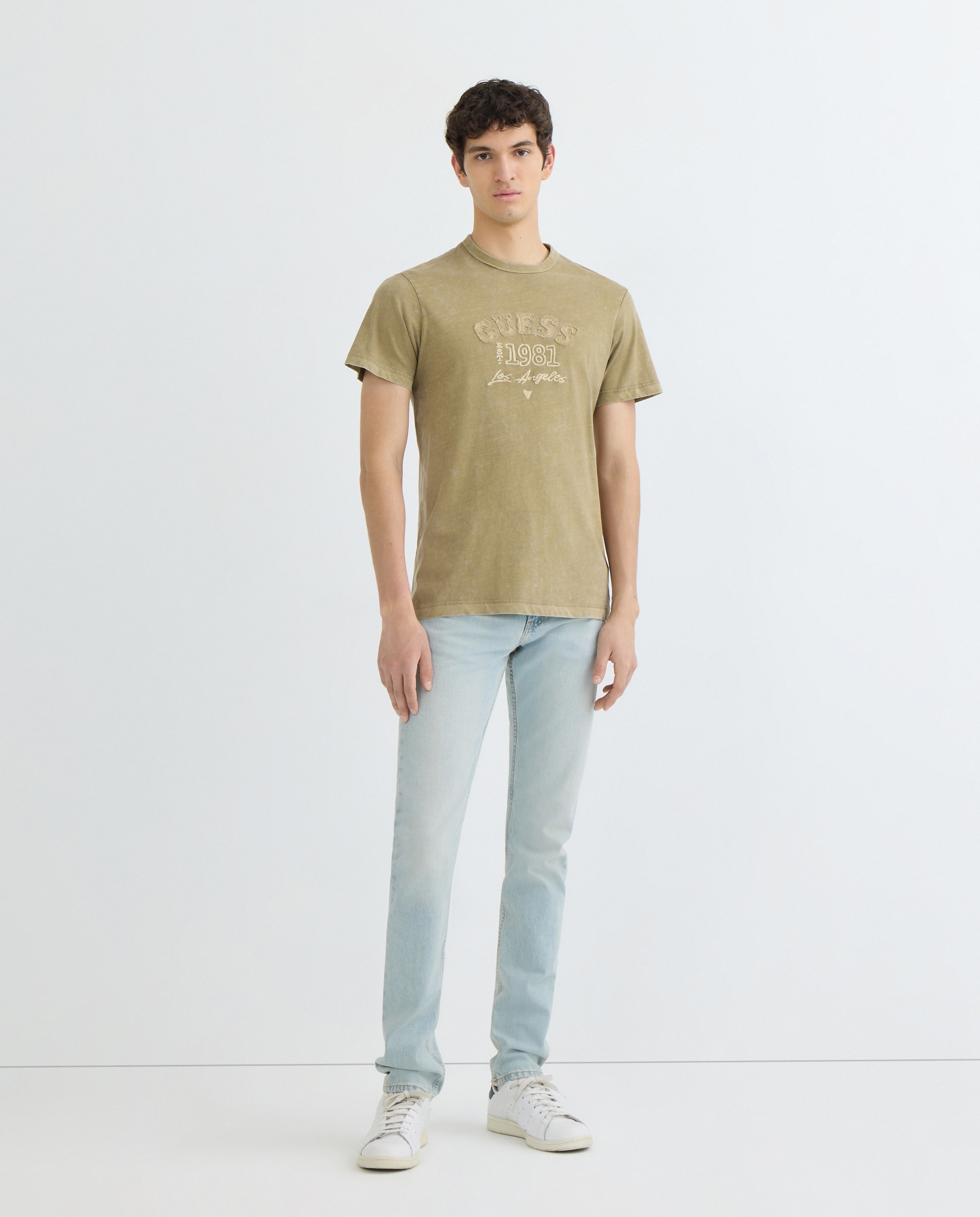 T-shirt com manga curta Verde-militar-2