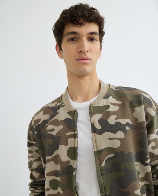 Imagen 0 de Chaqueta tipo sudadera manga larga de hombre