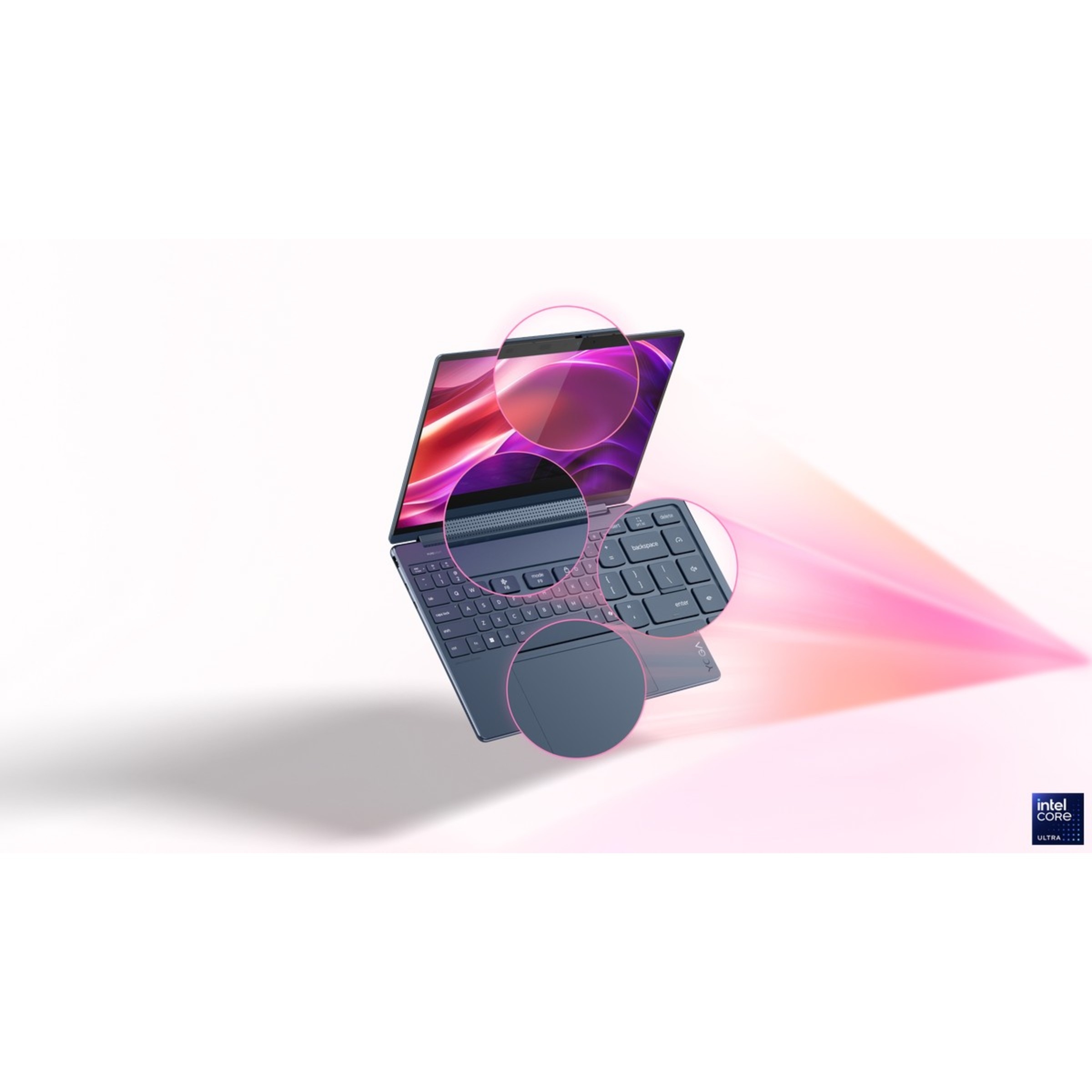 Computador Portátil 2 em 1 Lenovo C+ YOGA 9 2-IN-1 14ILL10-507 14", 4K OLED, U7-258V, RAM 32 GB, 1TB, ARC, W11H - Cinzento + PEN + MOUSE + SLEEVE AURA 12