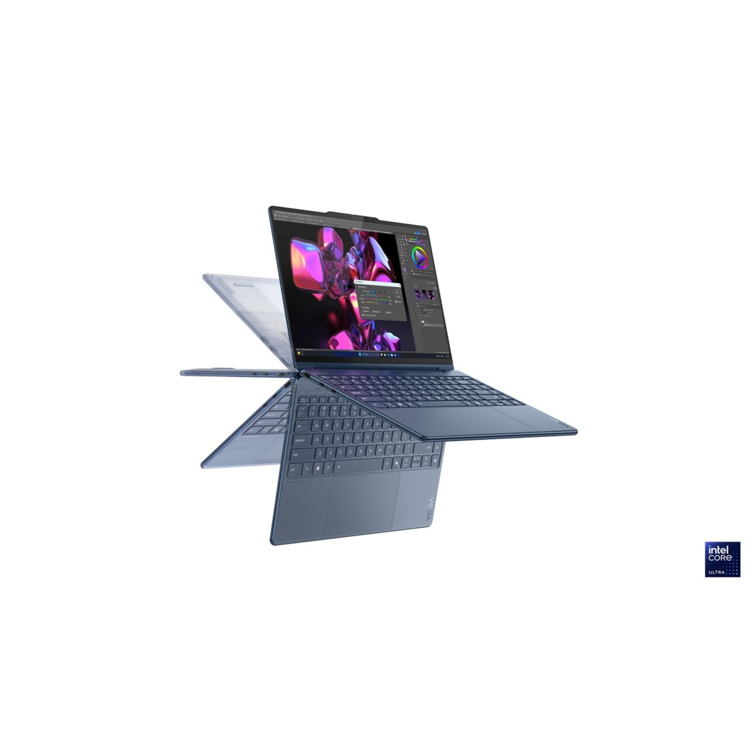Computador Portátil 2 em 1 Lenovo C+ YOGA 9 2-IN-1 14ILL10-507 14", 4K OLED, U7-258V, RAM 32 GB, 1TB, ARC, W11H - Cinzento + PEN + MOUSE + SLEEVE AURA 17
