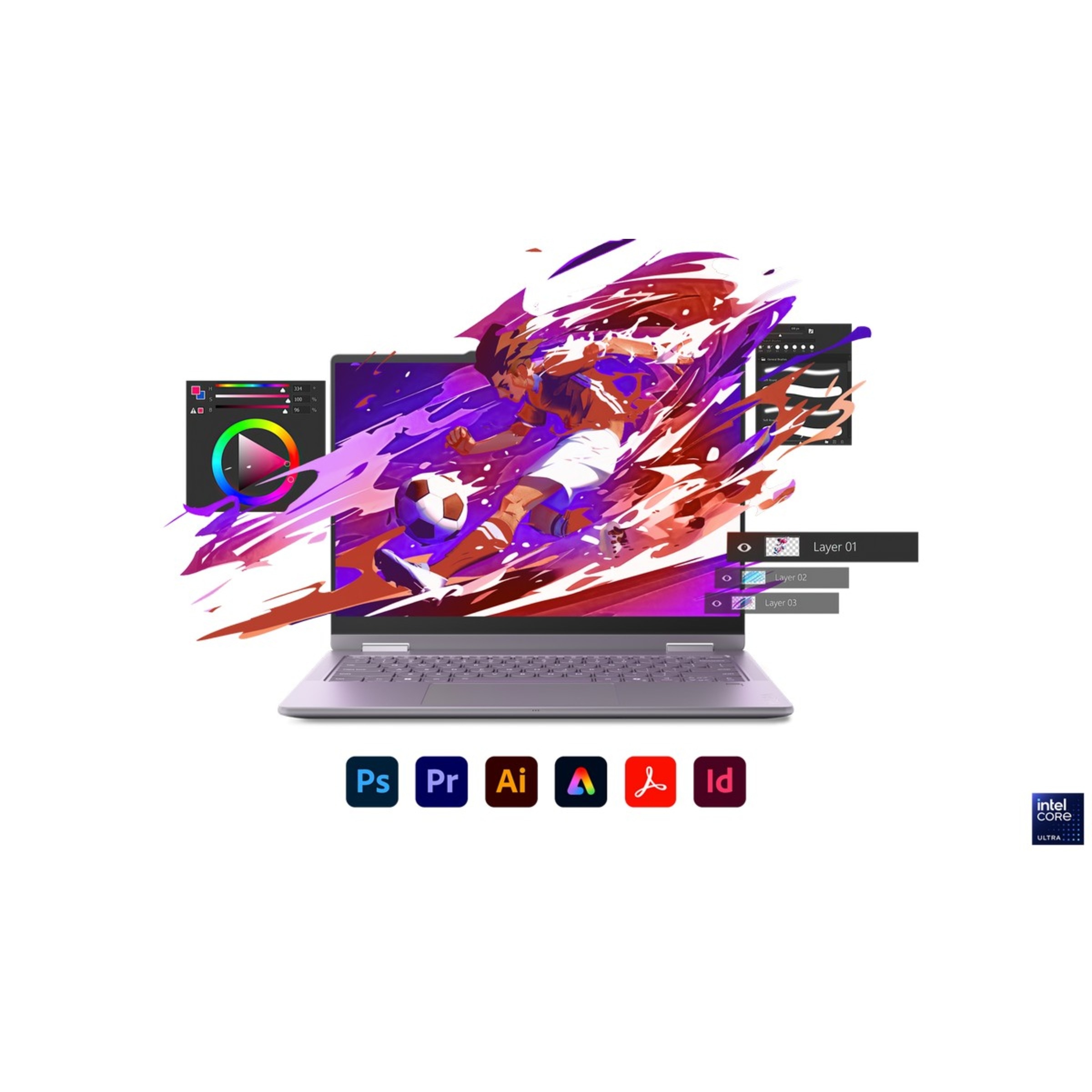Computador Portátil 2 em 1 Lenovo Yoga 7 14ILL10-197 14" Touch 2-in-1 Ultra 7 258V, RAM 32GB, SSD 1TB, Intel Arc Graphics, Windows 11 Home - Cinza 15