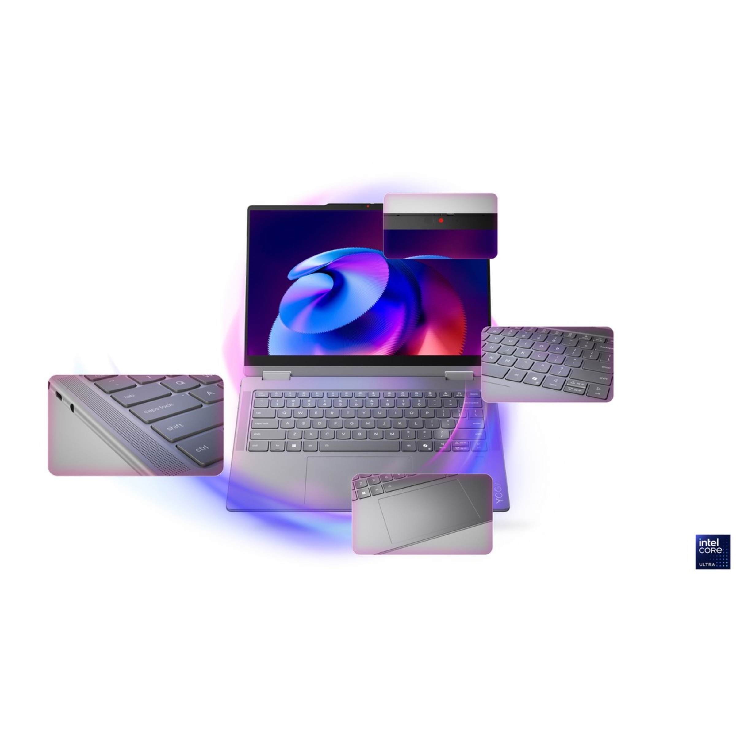 Computador Portátil 2 em 1 Lenovo Yoga 7 14ILL10-197 14" Touch 2-in-1 Ultra 7 258V, RAM 32GB, SSD 1TB, Intel Arc Graphics, Windows 11 Home - Cinza 17