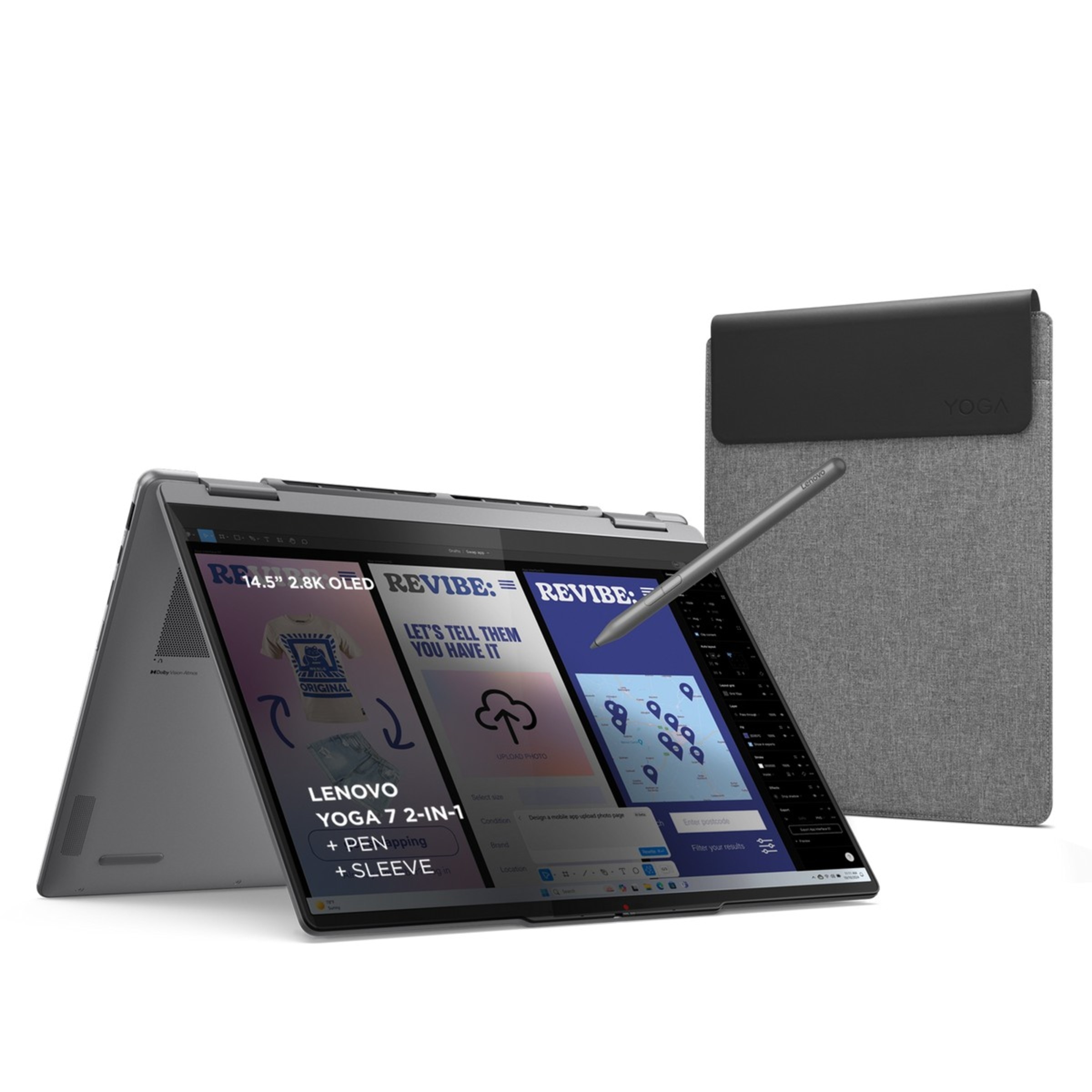 Computador Portátil 2 em 1 Lenovo Yoga 7 14ILL10-197 14" Touch 2-in-1 Ultra 7 258V, RAM 32GB, SSD 1TB, Intel Arc Graphics, Windows 11 Home - Cinza 1