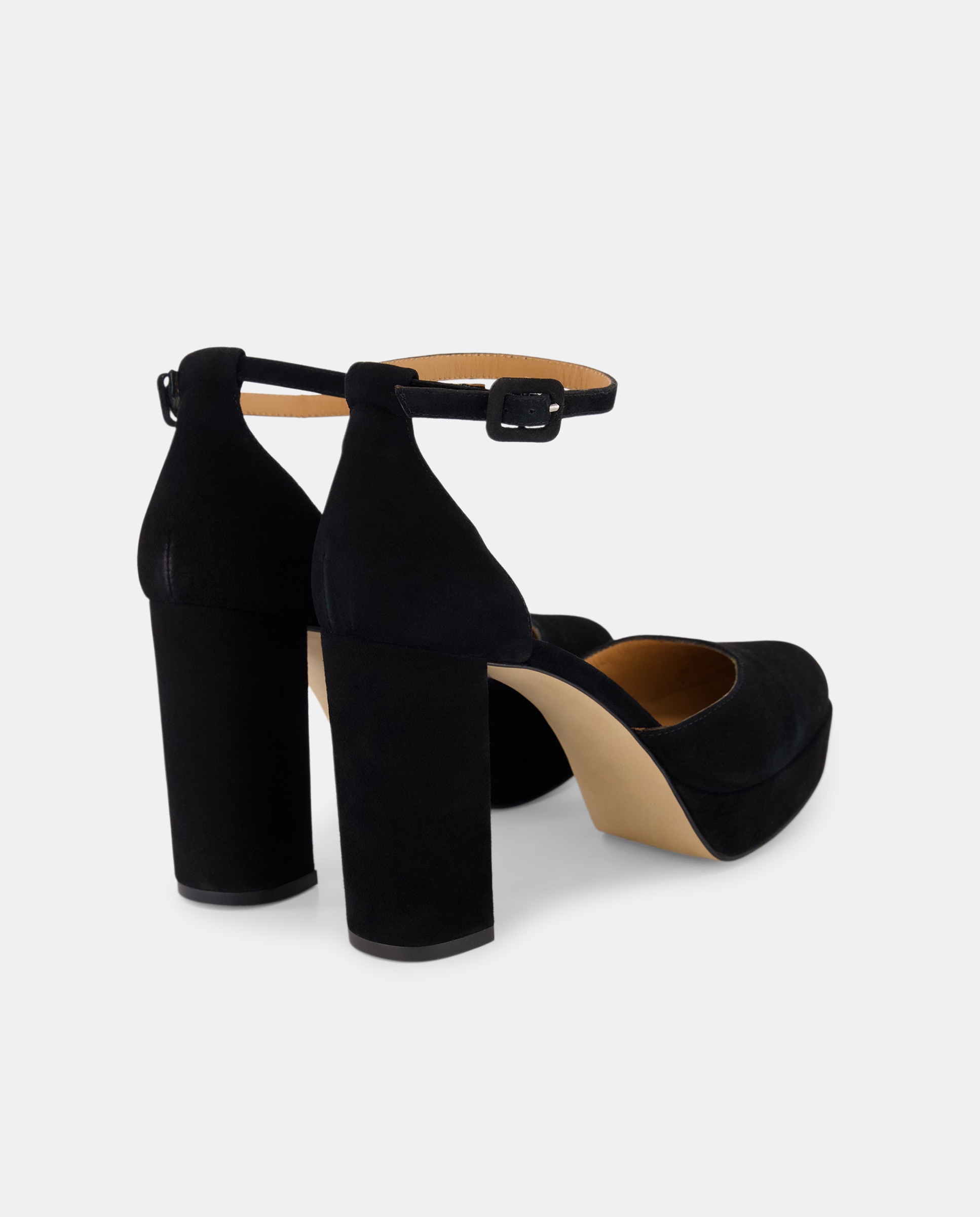 Sapatos de Salto com Plataforma Preto-3