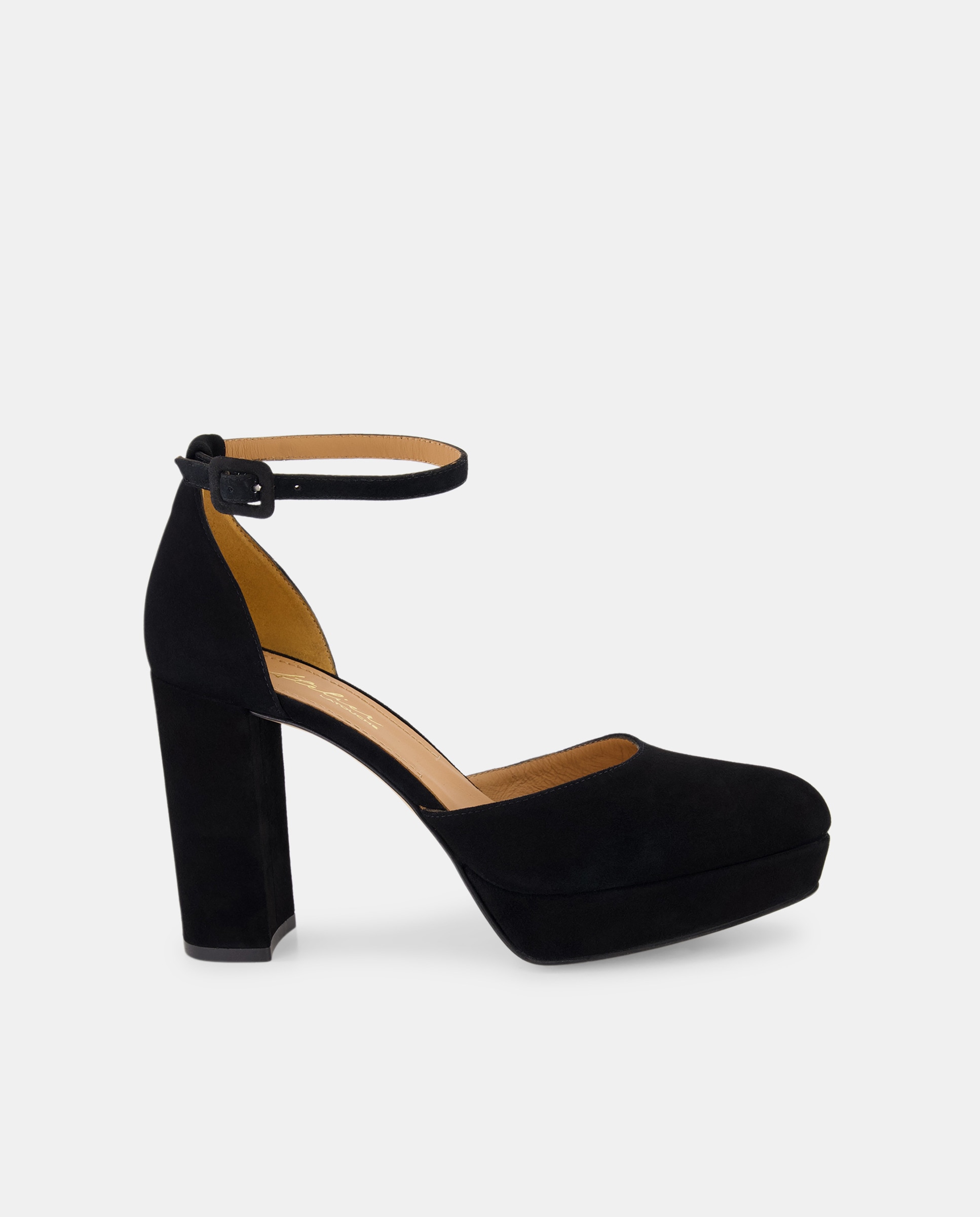 Sapatos de Salto com Plataforma Preto-1