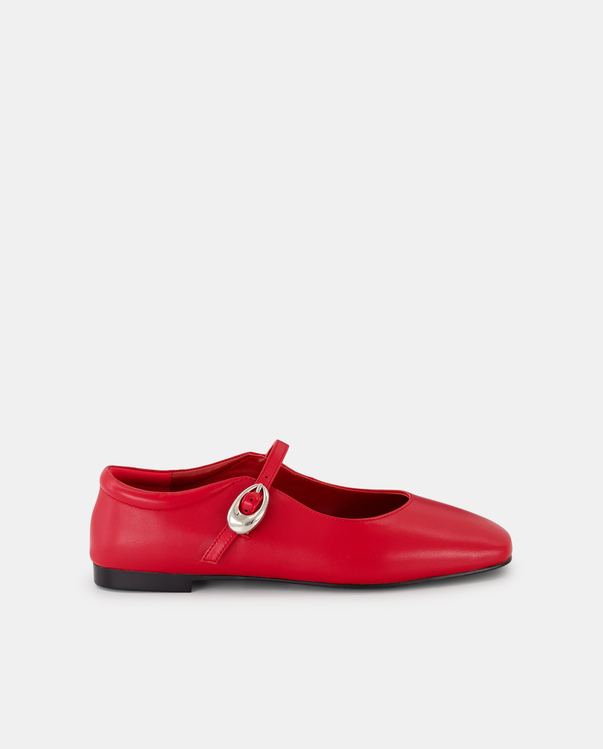 Sapatos Rasos com Pulseira Essencial 600 Vermelho-1