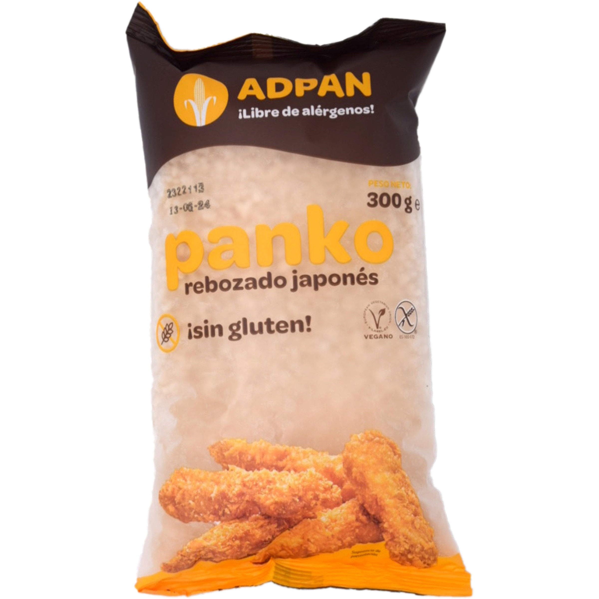 Panko pan rallado rebozado japonés sin gluten y vegano bolsa 300 g