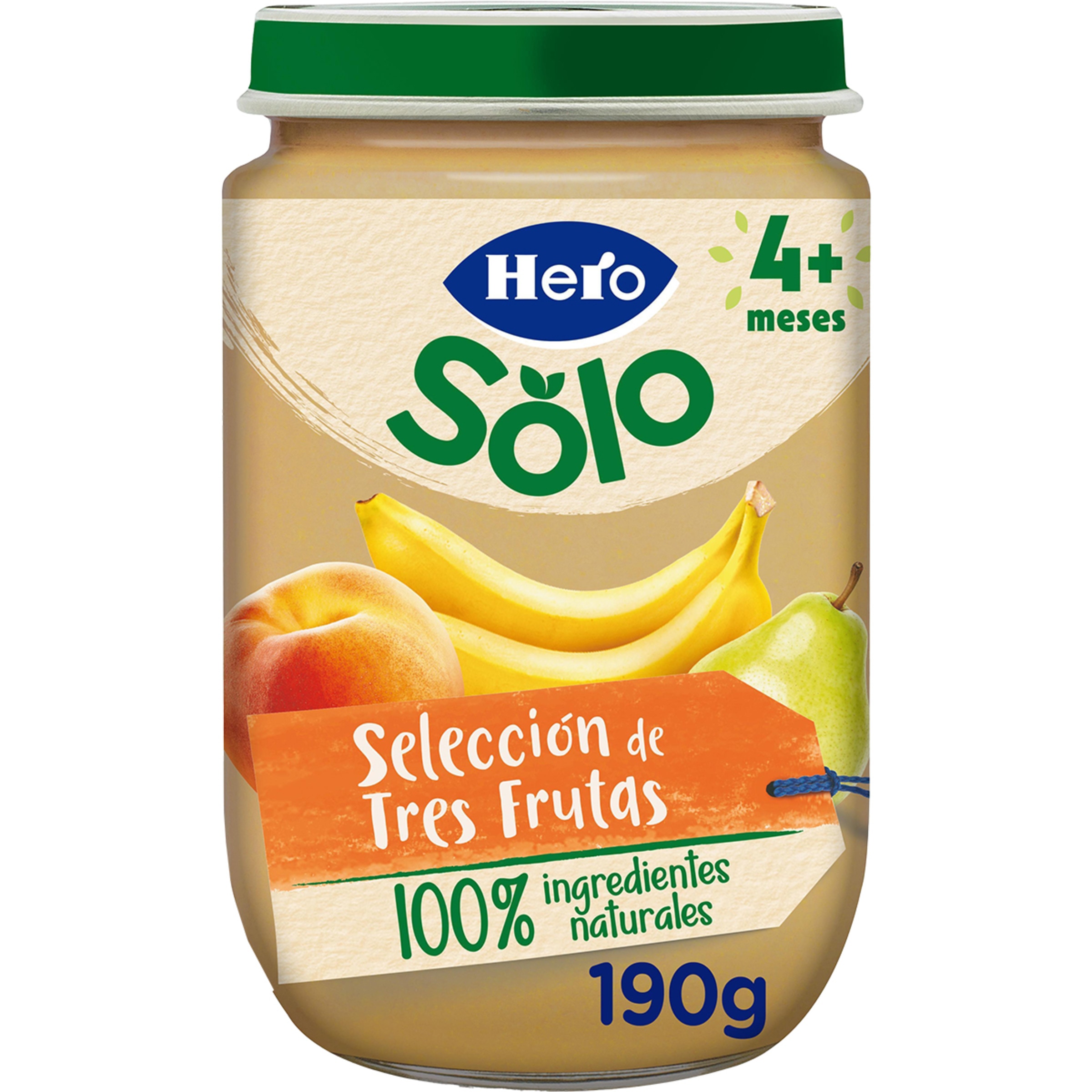 tarrito de selección de tres frutas desde 4 meses tarro 190 g