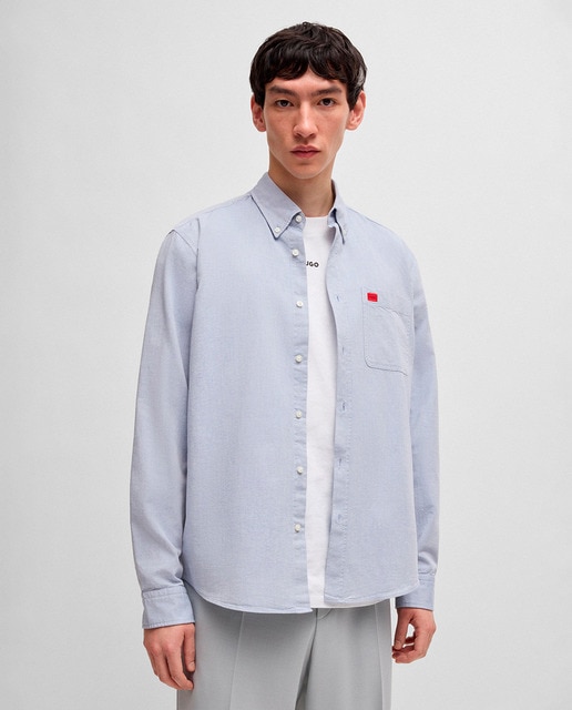 Imagem 0 de Camisa Slim Fit Abotoada de Algodão Oxford