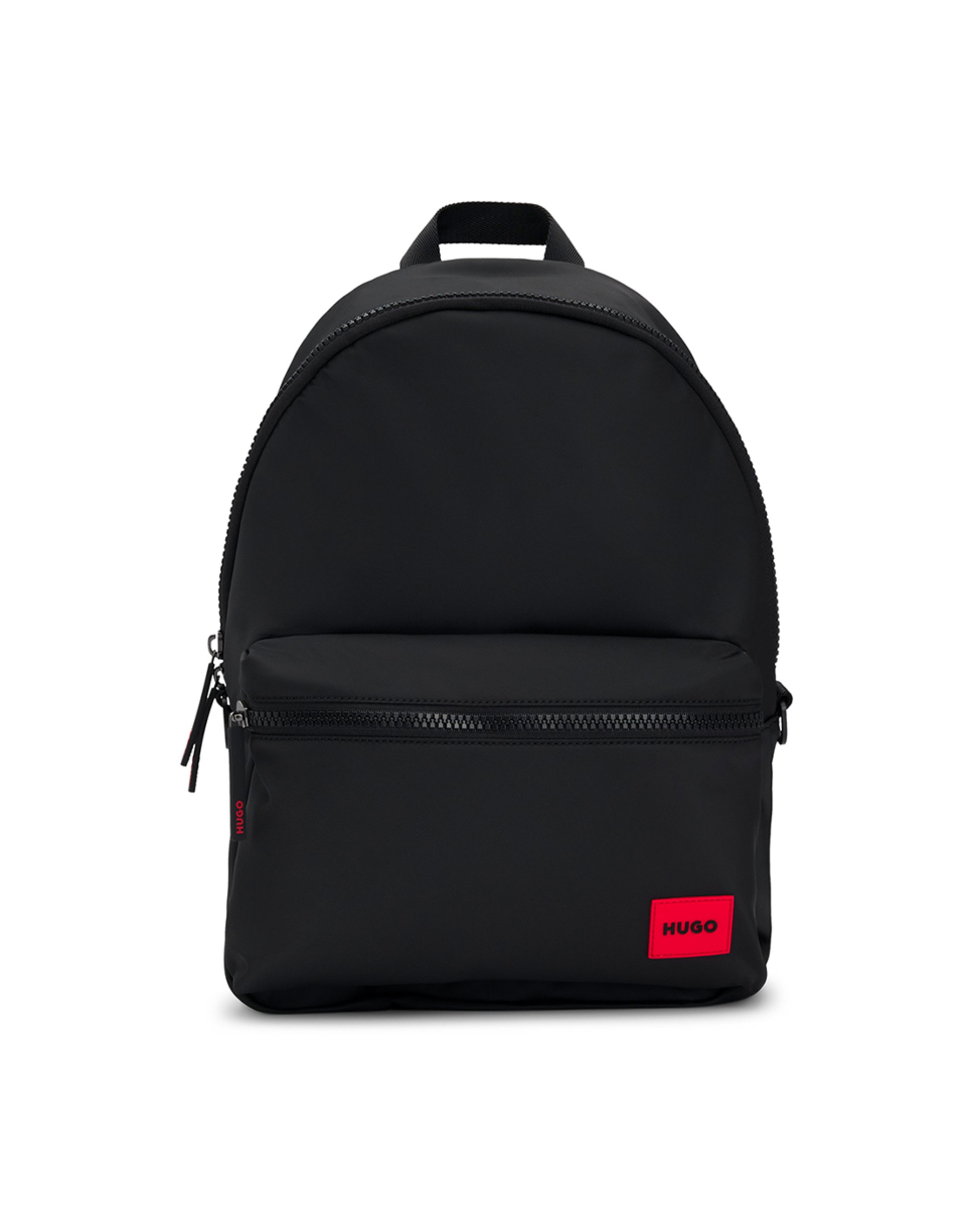 Mochila em Tecido Mate com Etiqueta com Logótipo - Vermelho Preto-5