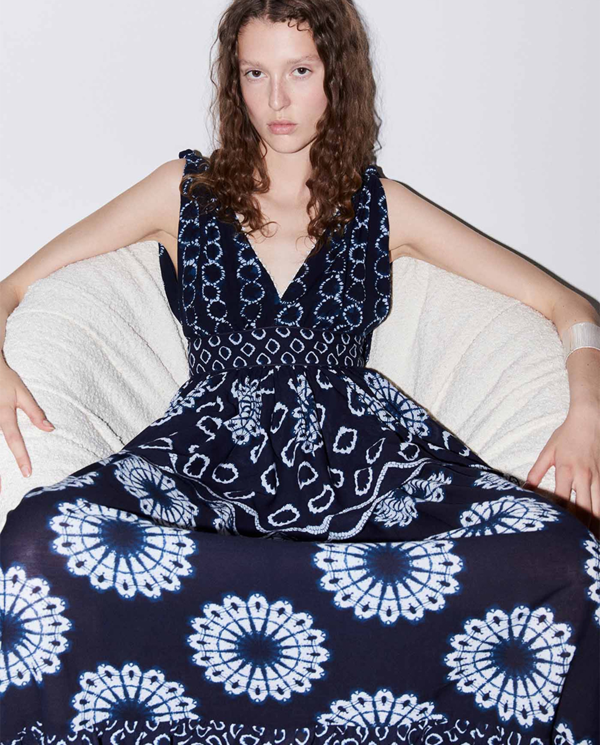 Vestido de Peplum Tiedye Azul-escuro-5