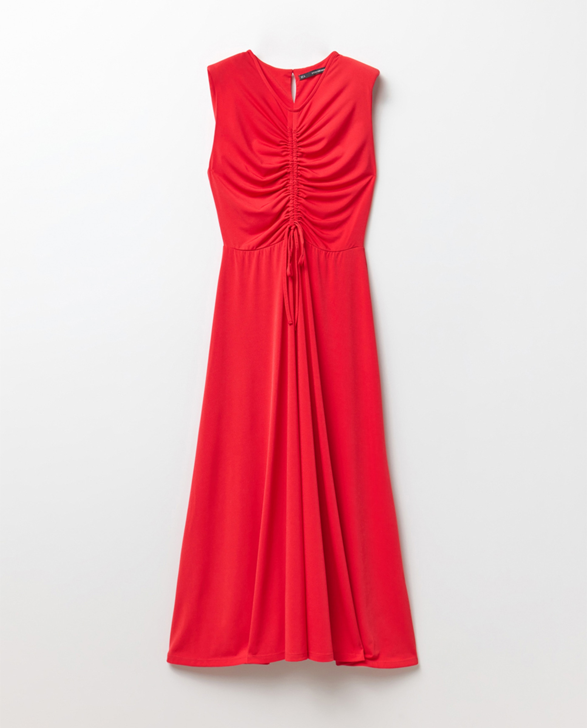Vestido franzido Vermelho-6