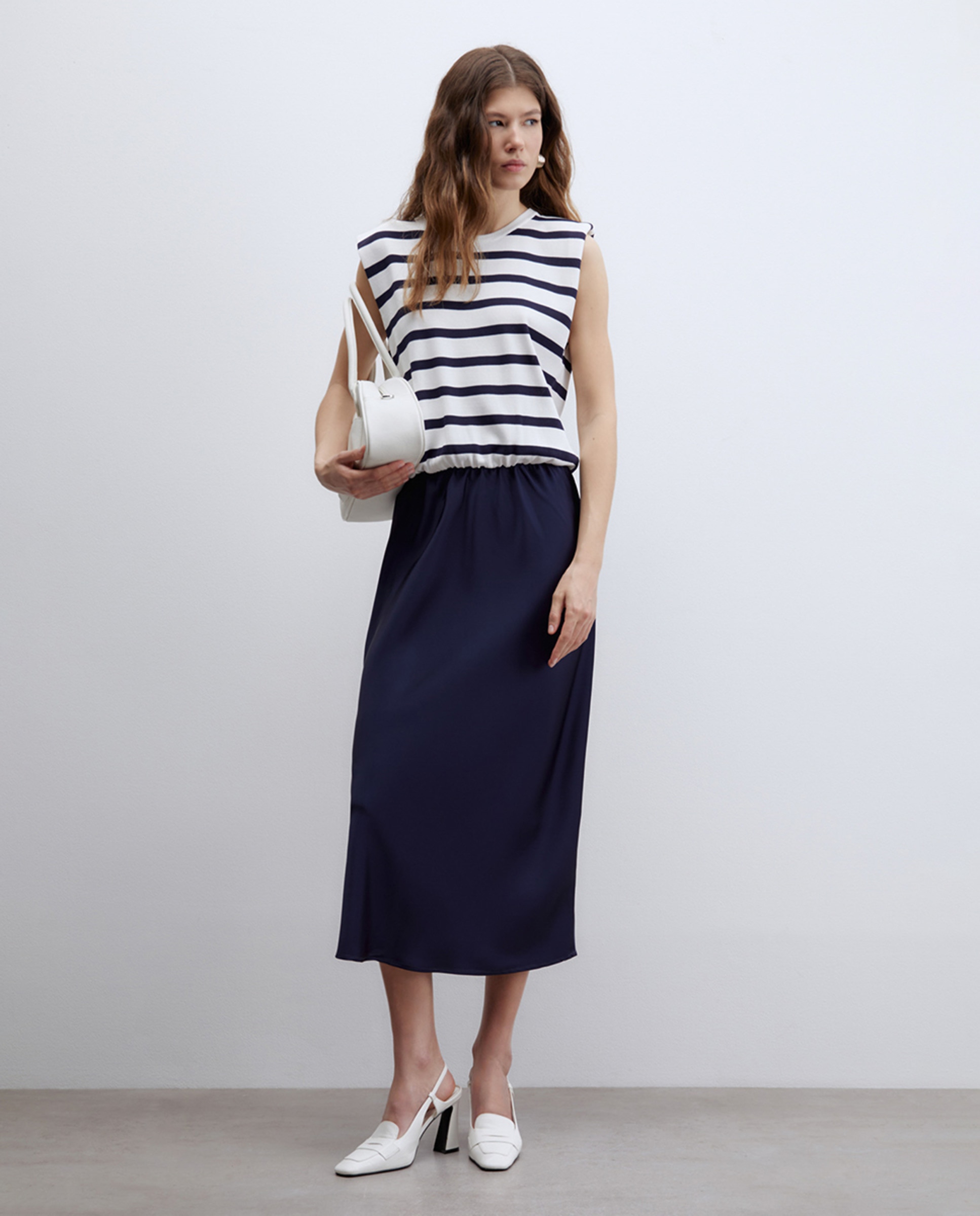 Vestido Combinado Azul-marinho-5
