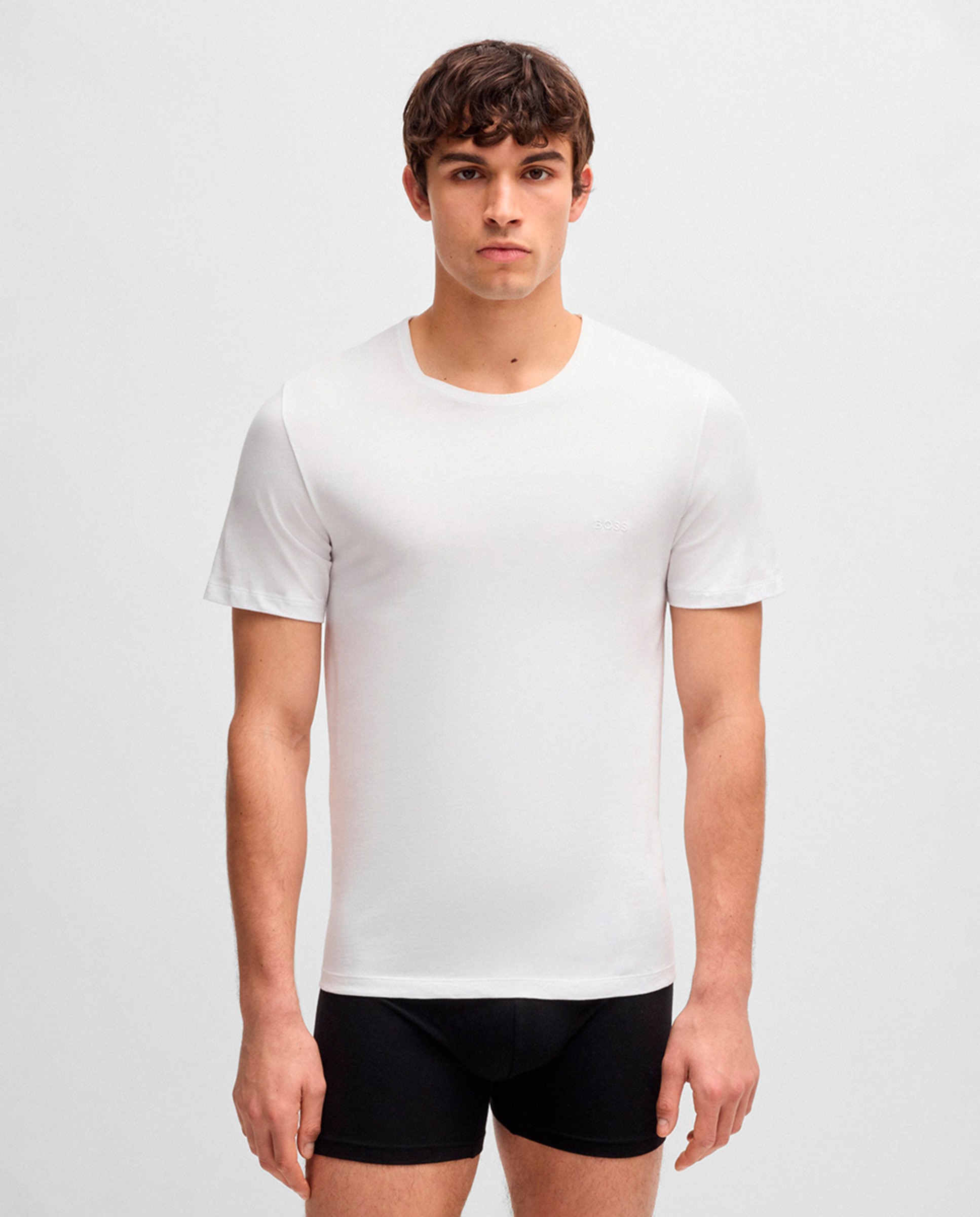 Pack de Três T-shirts em Algodão Multicolor-4