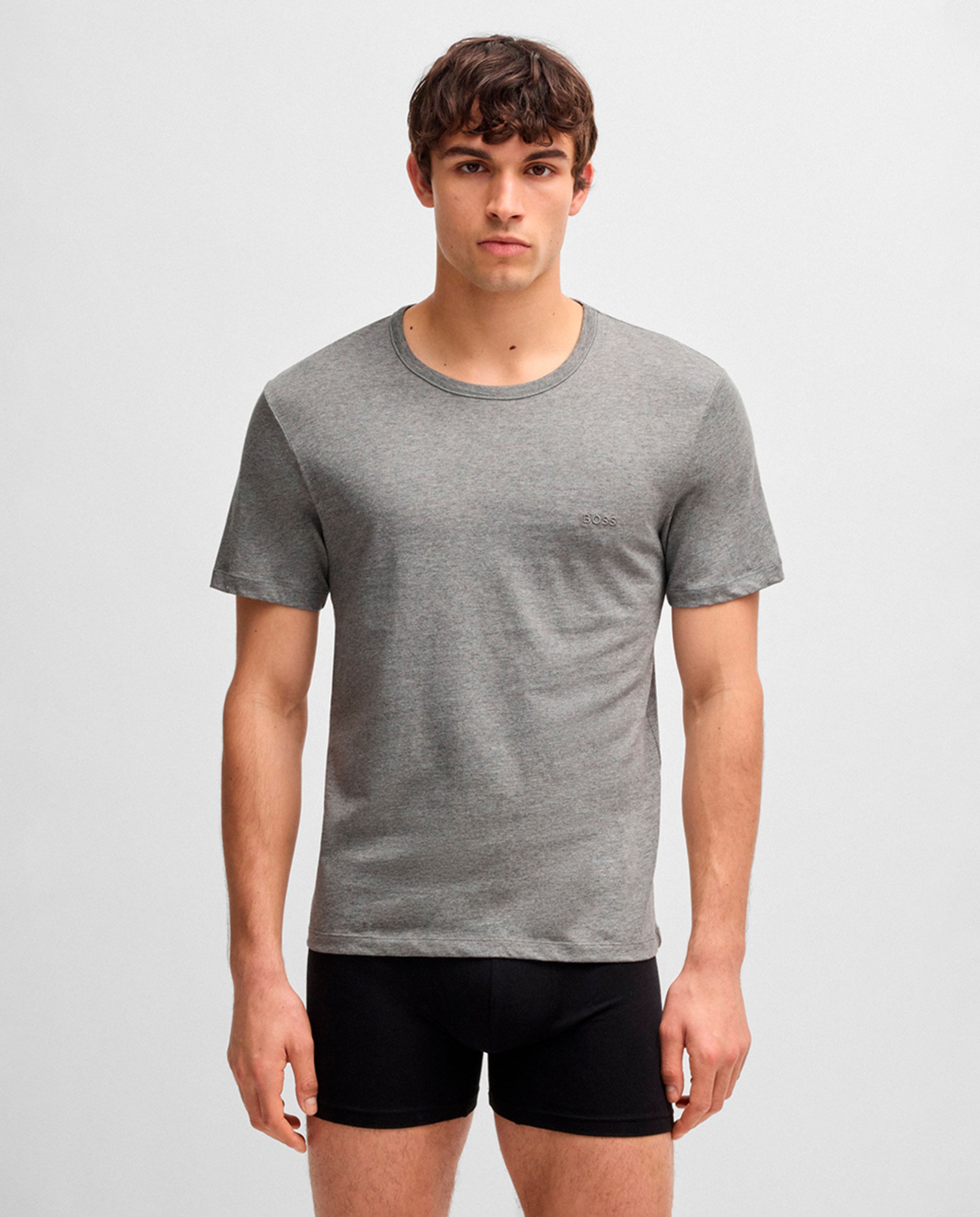 Pack de Três T-shirts em Algodão Multicolor-3