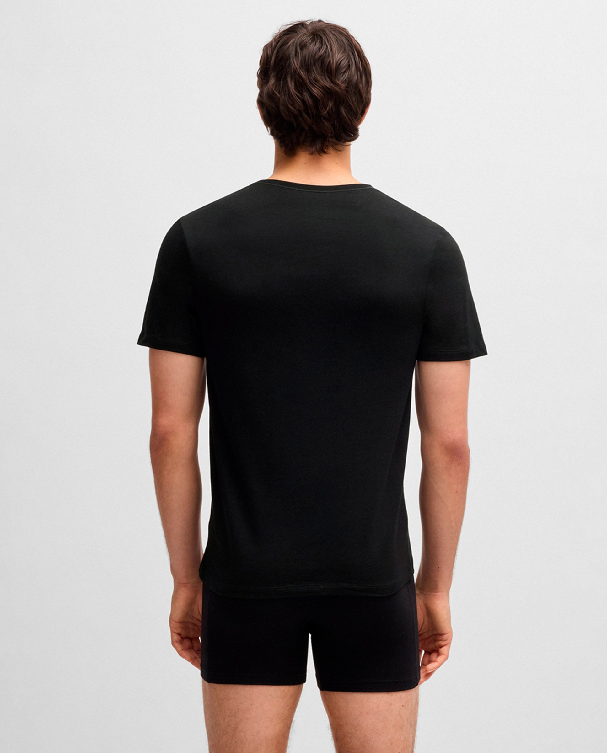 Pack de Três T-shirts em Algodão Multicolor-2