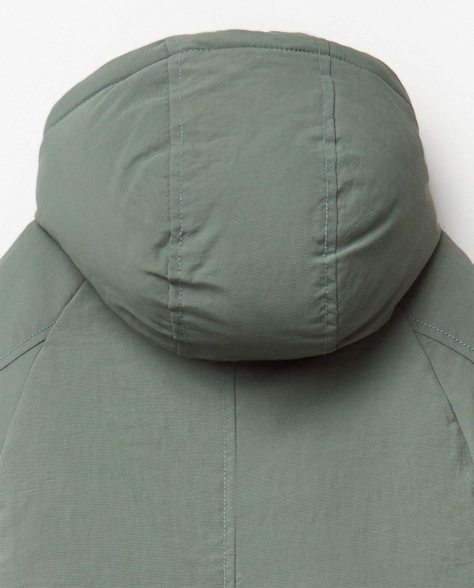 Parka com capuz Caqui-10